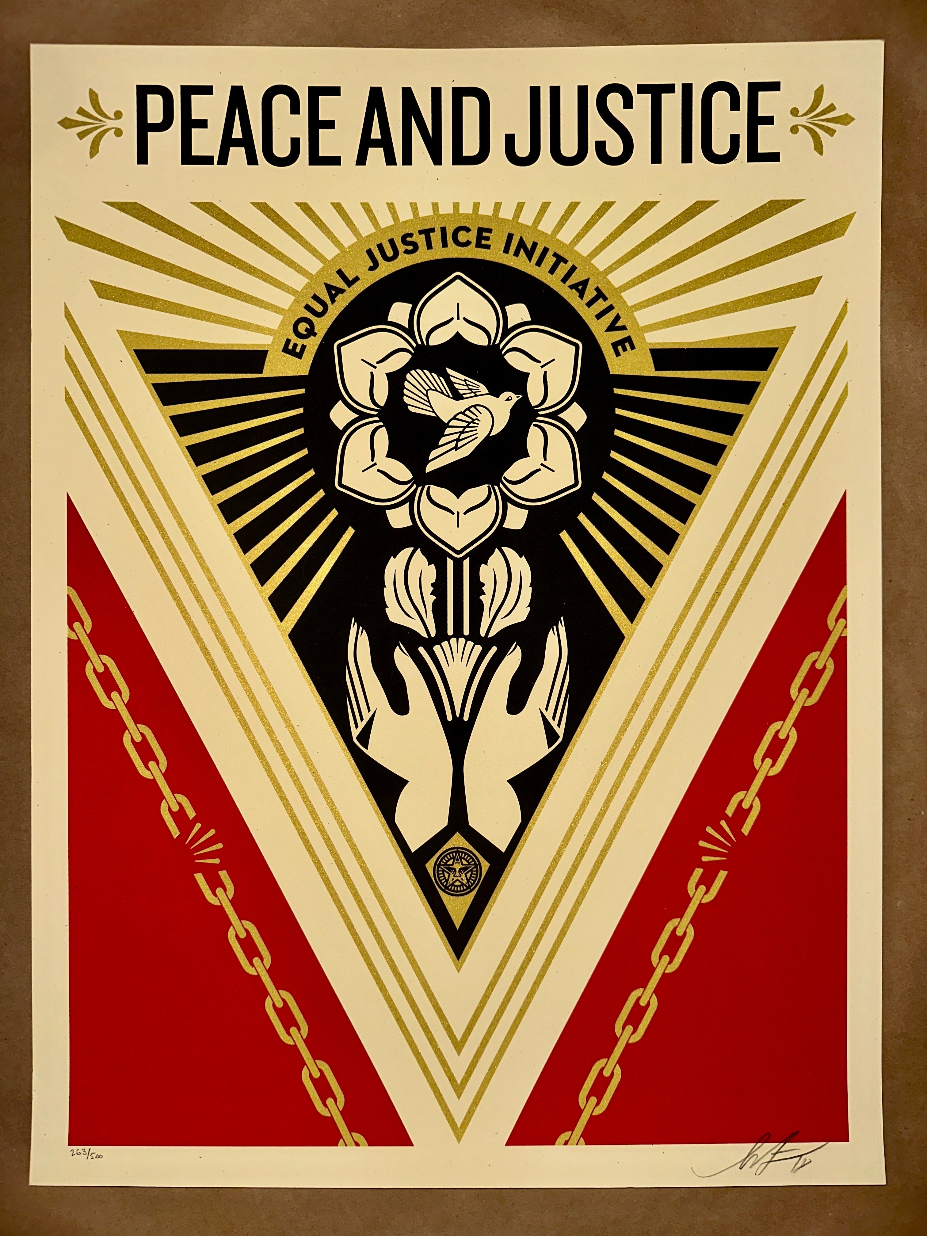 Shepard Fairey (Obey Giant) ~ Peace & Justice Summit - art_print – Limited Collectibles