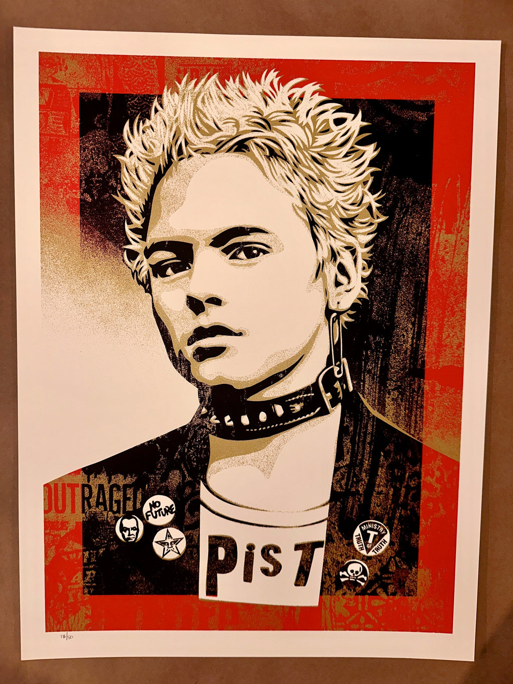 Shepard Fairey (Obey Giant) ~ Pist Punk - art_print