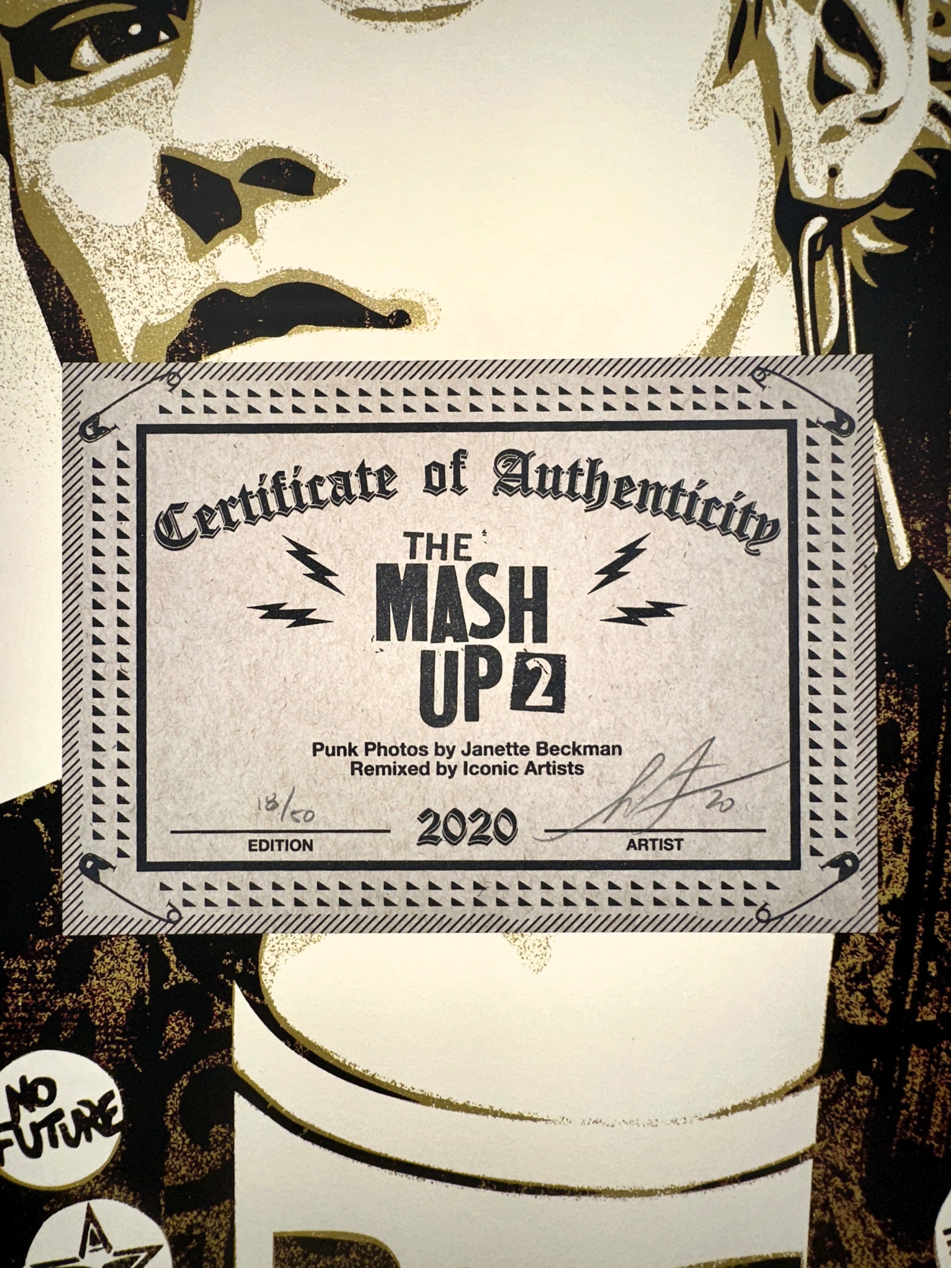 Shepard Fairey - Pist Punk - Signed & Numbered 2020 Screen Print – Limited Collectibles