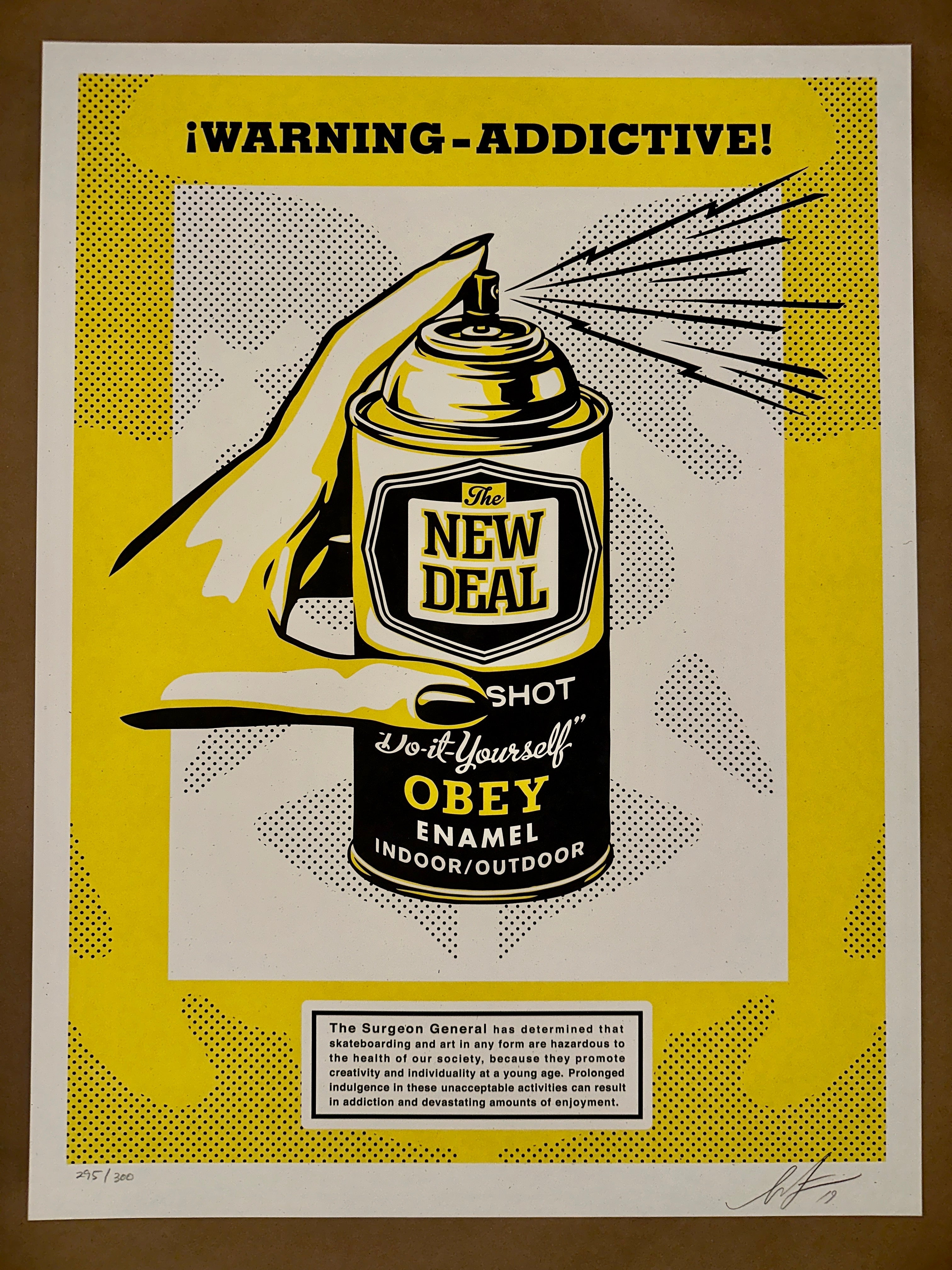 Shepard Fairey (Obey Giant) ~ Warning: Addictive! - art_print – Limited Collectibles