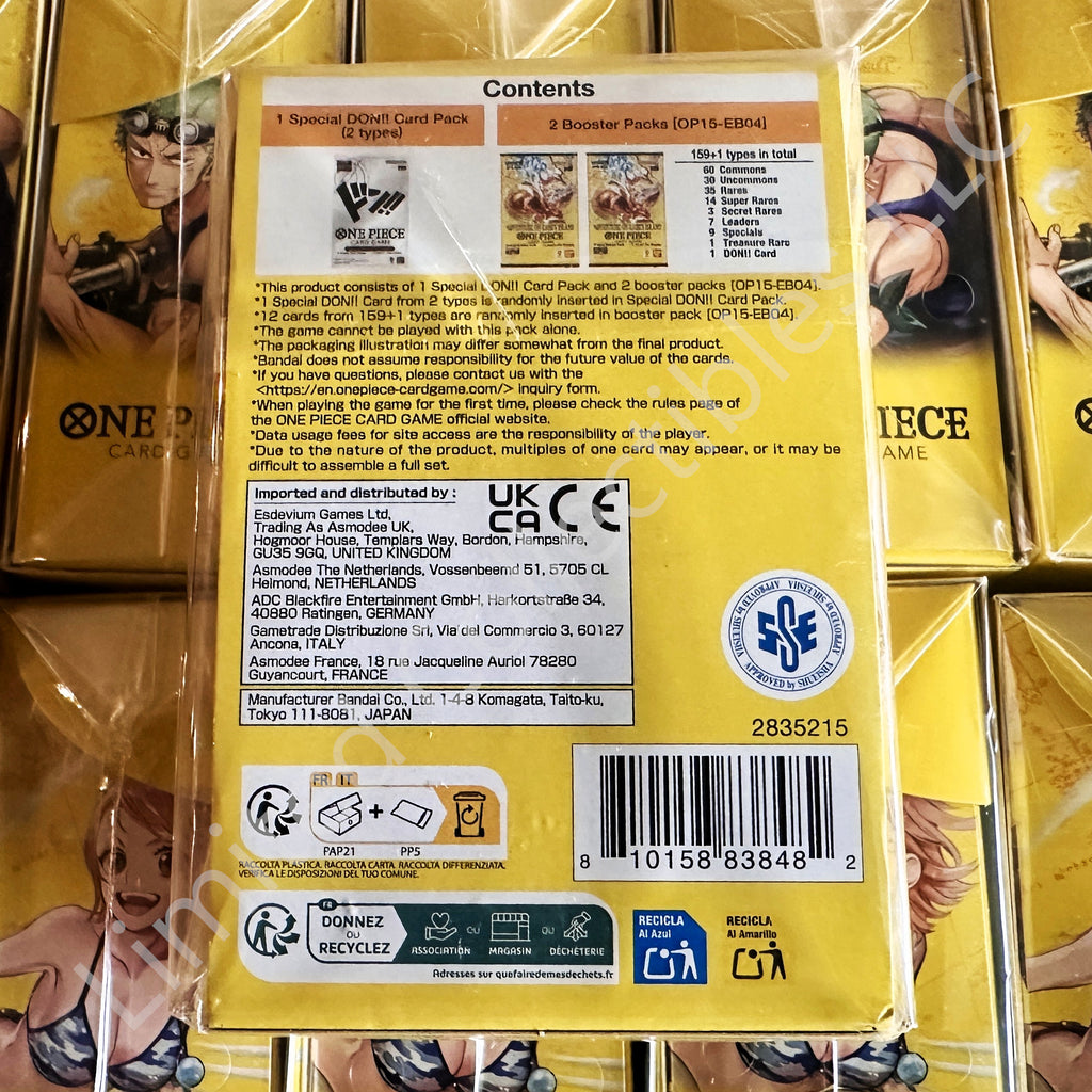 One Piece TCG Double Pack Set Vol. 10 [OP15-EB04] Adventure on Kami Island DP-10 Rear