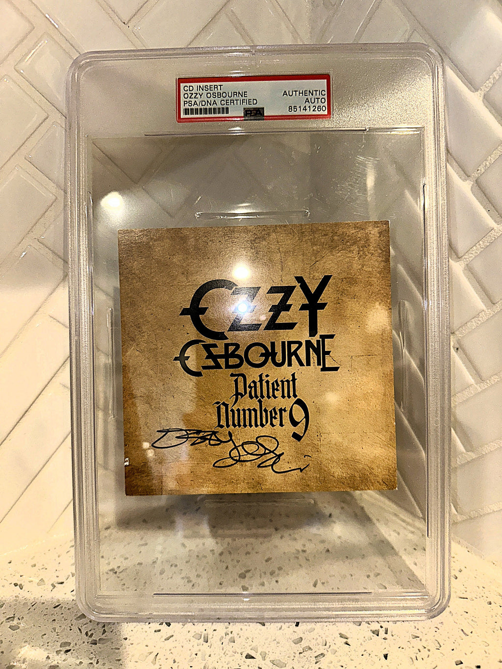 Ozzy Osbourne PSA Certified Authentic Hand-Written Autograph Signature Art Card 
