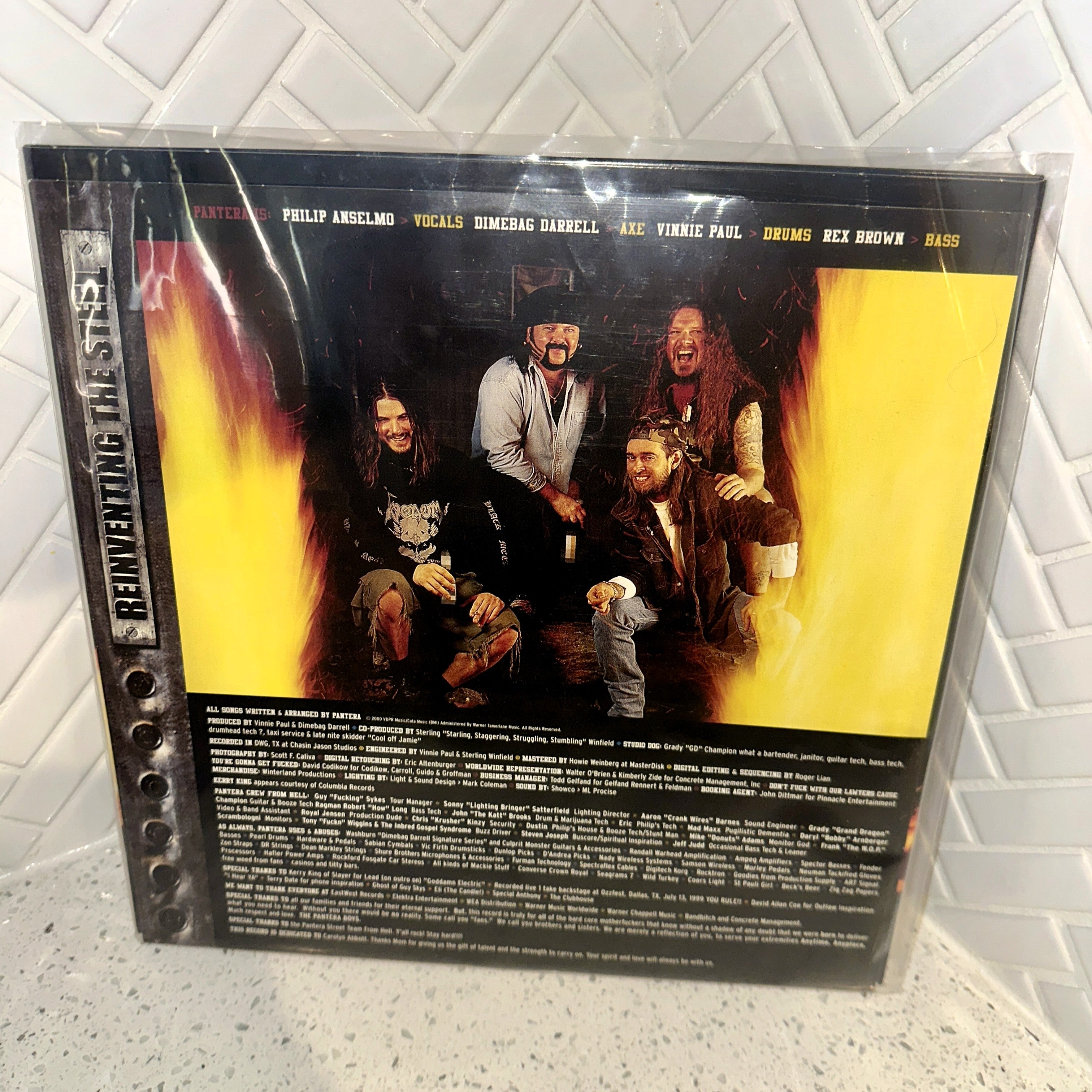 Pantera - Reinventing the Steel LP - Vinyl Record - Band Signed on Sleeve – Limited Collectibles