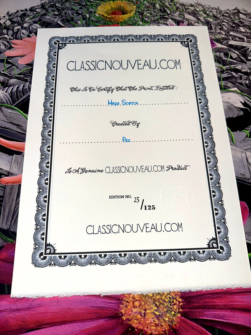 Pez - Hope Scotch 2017 Signed & Numbered Screen Print - 
COA