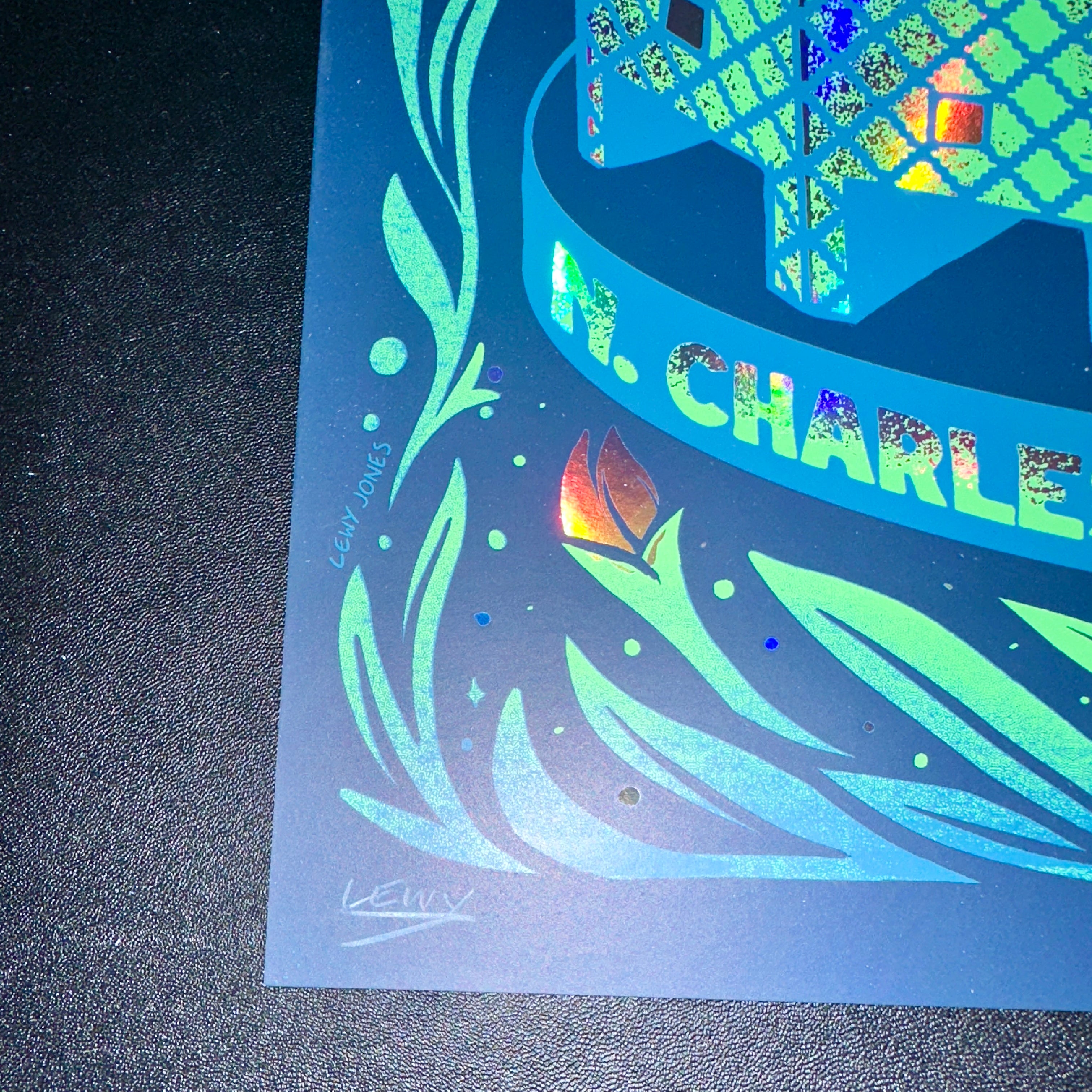 Phish Charleston 2025 Limited Artist Edition Foil Variant Poster Lewy Jones Corner Signature – Limited Collectibles