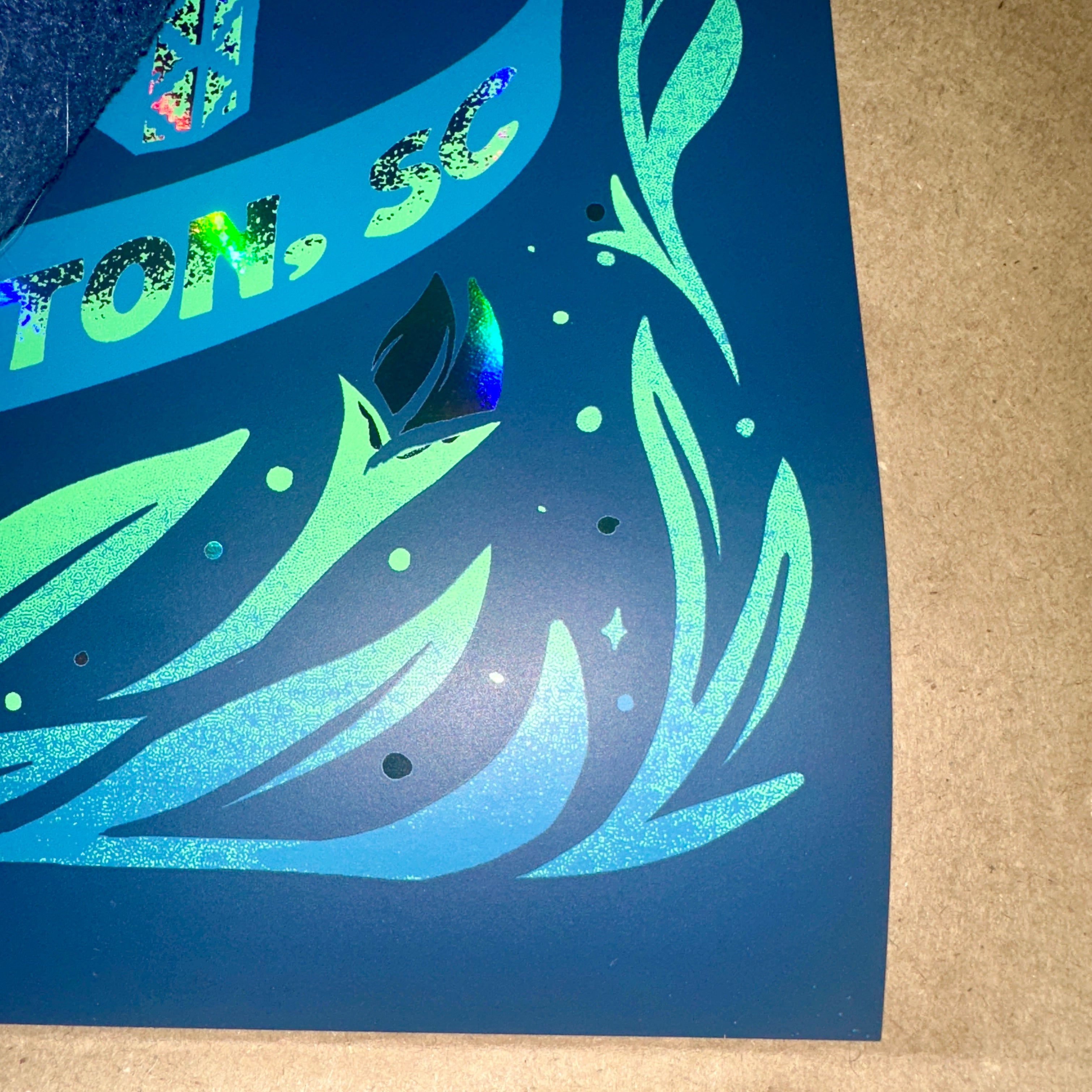 Phish Side Crease Charleston 2025 Limited Artist Edition Foil Variant Poster Lewy Jones Corner 1 – Limited Collectibles