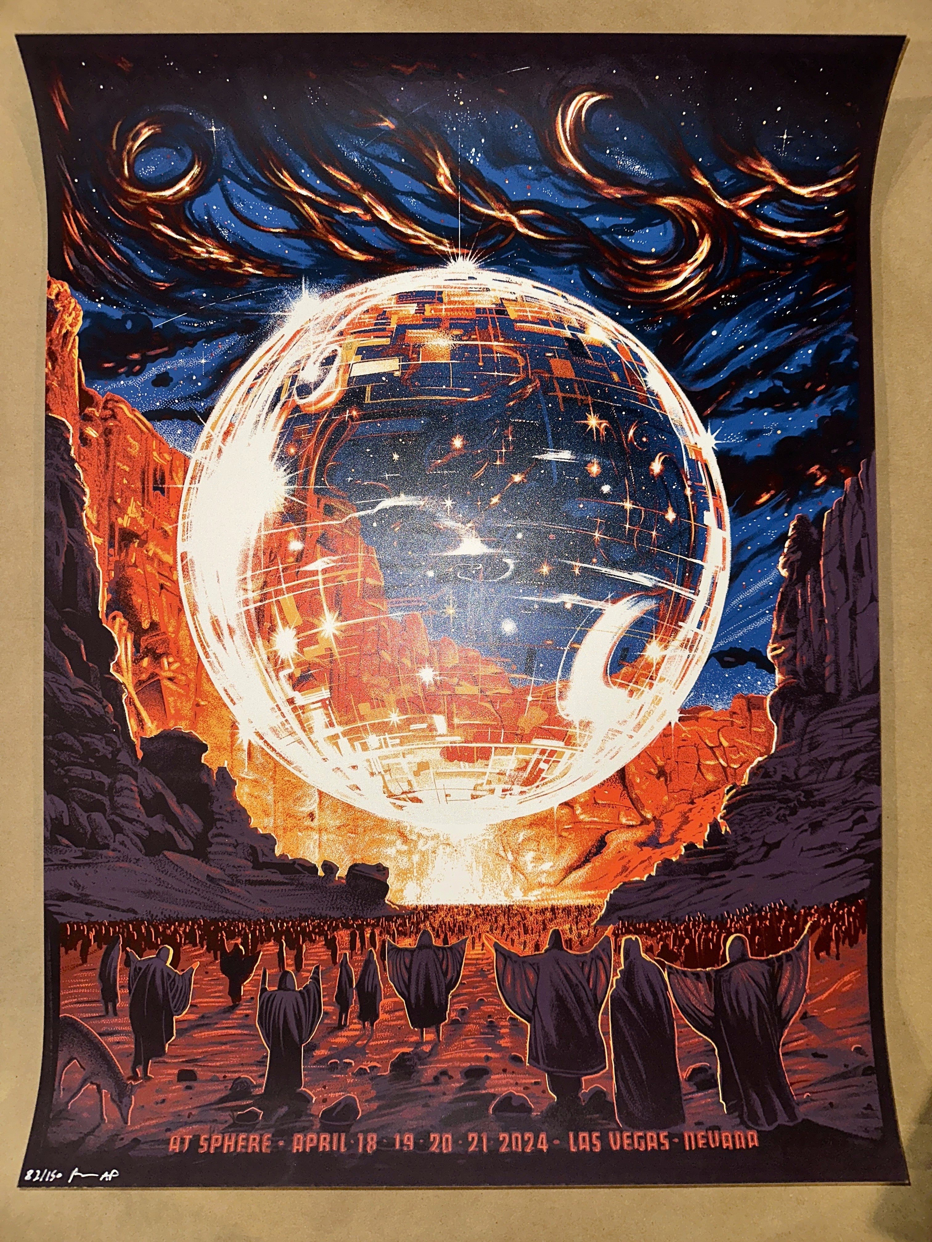 Phish 2024 Las Vegas Sphere Limited Edition Concert Poster - Paul Kreizenbeck - art_print – Limited Collectibles