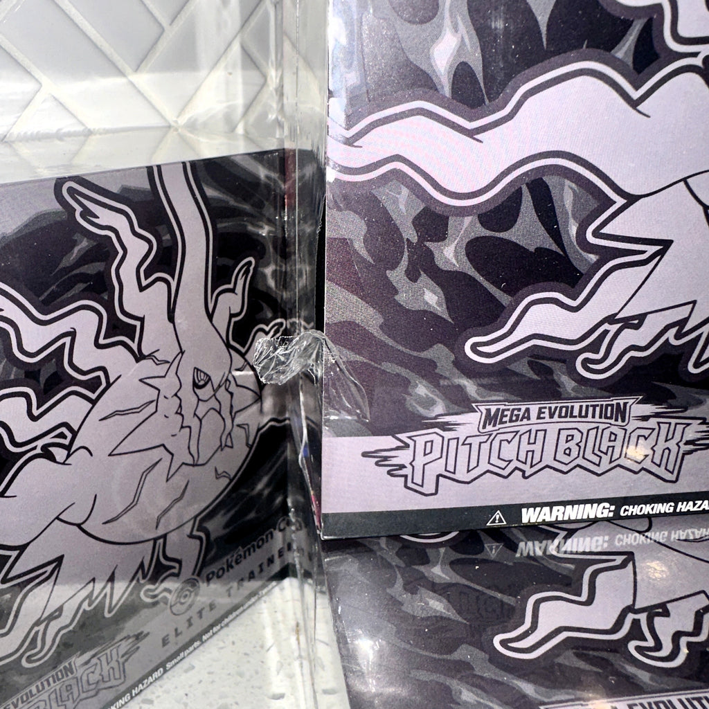 Pokémon TCG ME05 Pitch Black Elite Trainer Box ETB Pokémon Center Scratch n Dent