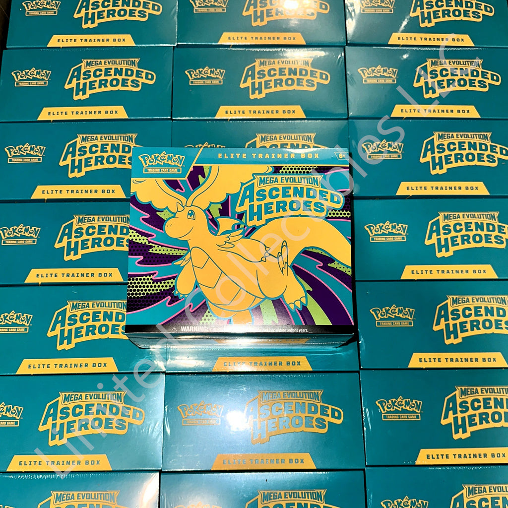 Pokémon TCG Mega Evolution Ascended Heroes Elite Trainer Box Retail ETB Shipment 1 Front