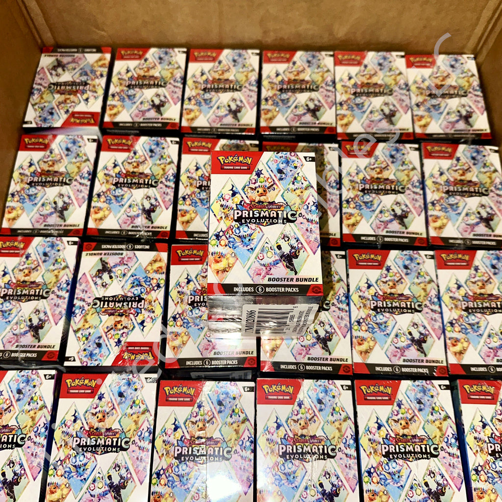 Pokemon TCG Scarlet & Violet Prismatic Evolutions Booster Bundle Box (2-Pack) Shipment Front