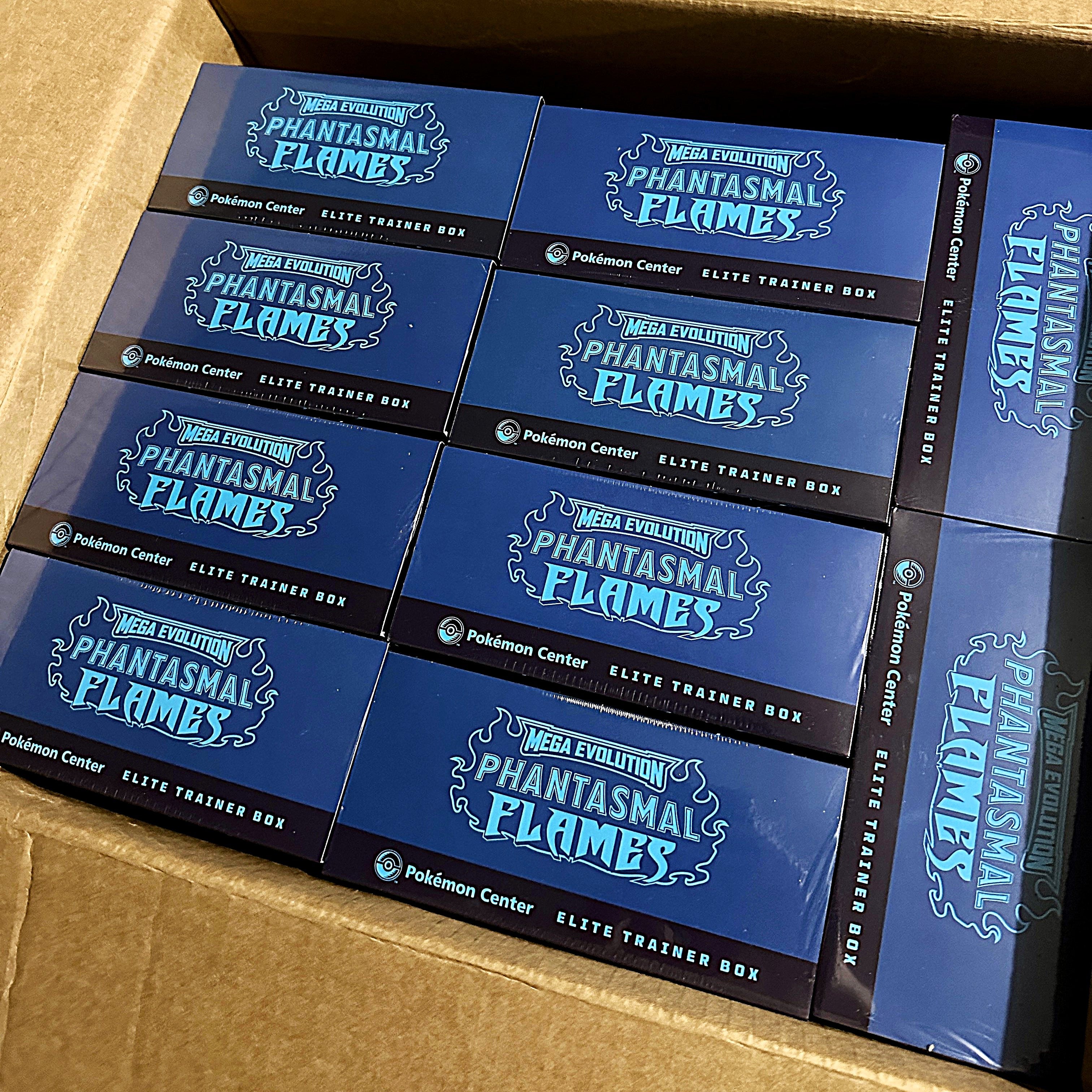Pokémon TCG Mega Evolution Phantasmal Flames Elite Trainer Box (Pokémon Center Exclusive) Shipment – Limited Collectibles