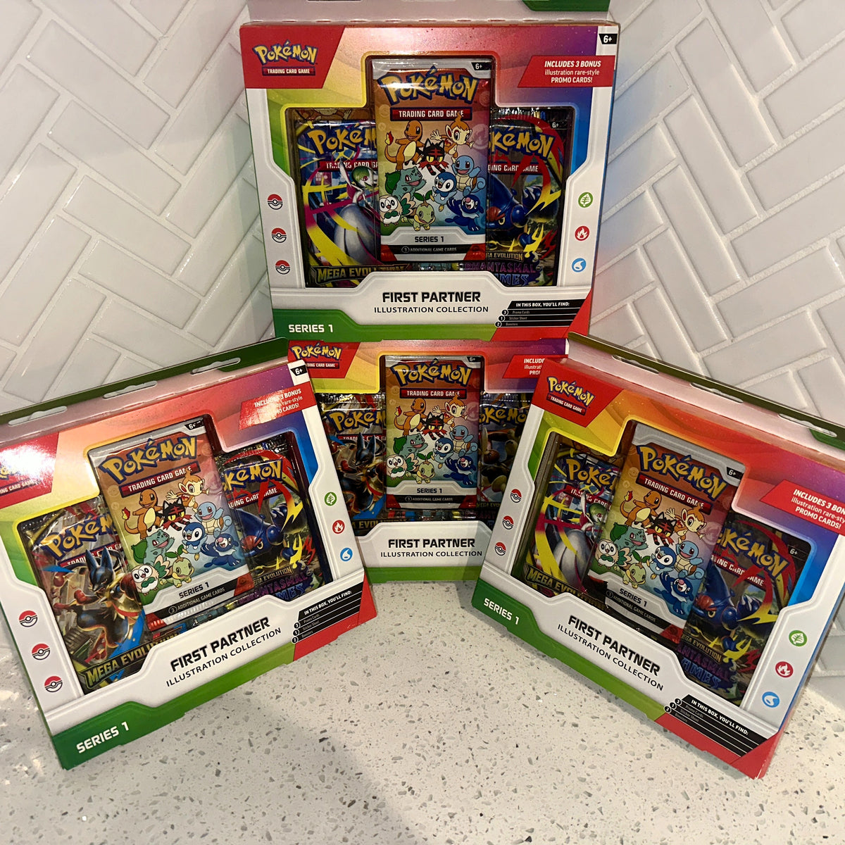 First Partner Gen 4 Pokémon TCG: First Partner Illustration Collection Box Series 1 ...
