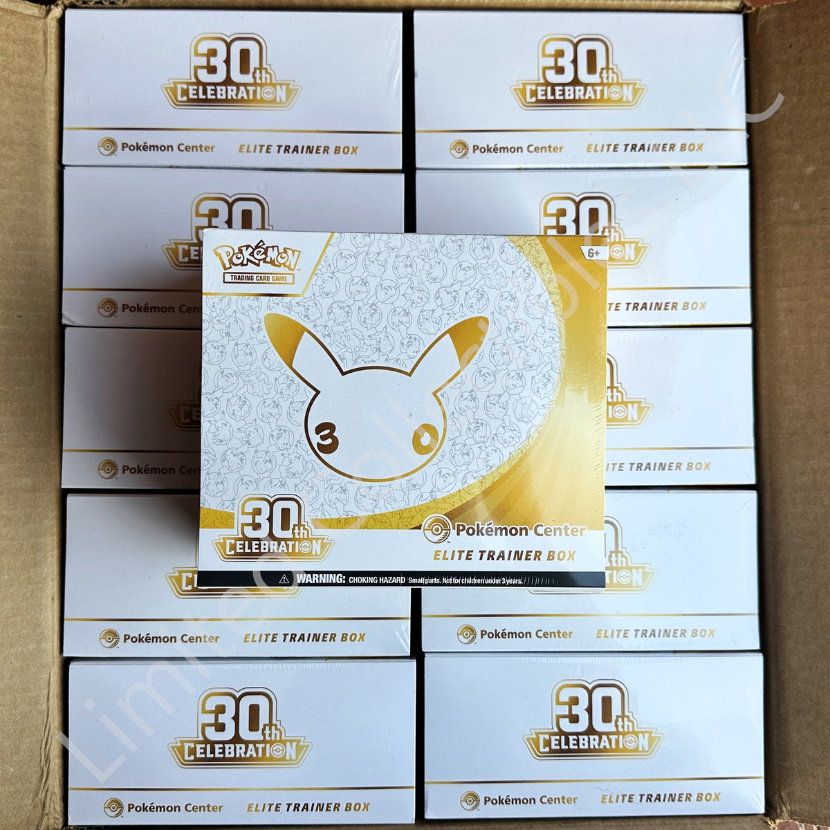 Pokemon TCG ME 30th Celebration Elite Trainer Box ETB Pokemon Center Exclusive Shipment Front – Limited Collectibles