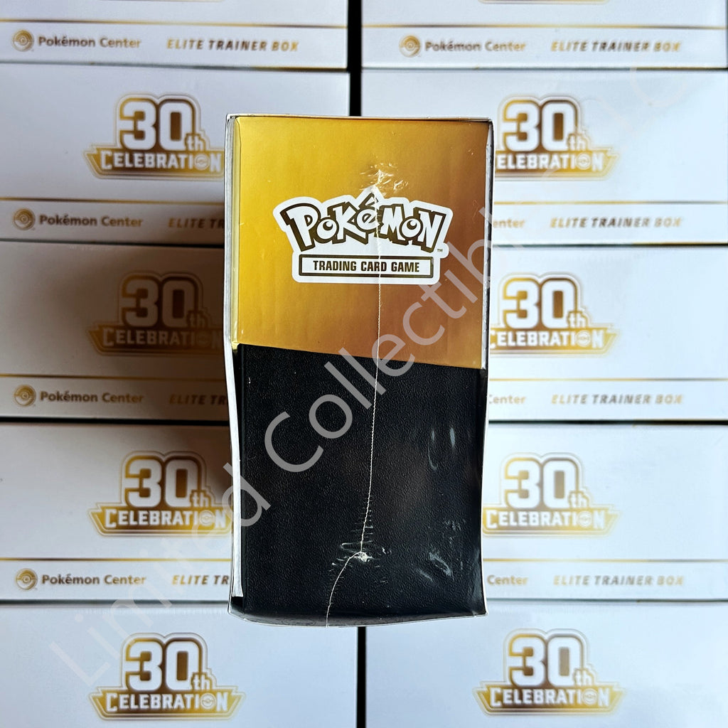 Pokemon TCG ME 30th Celebration Elite Trainer Box ETB Pokemon Center Exclusive Shipment Side 1