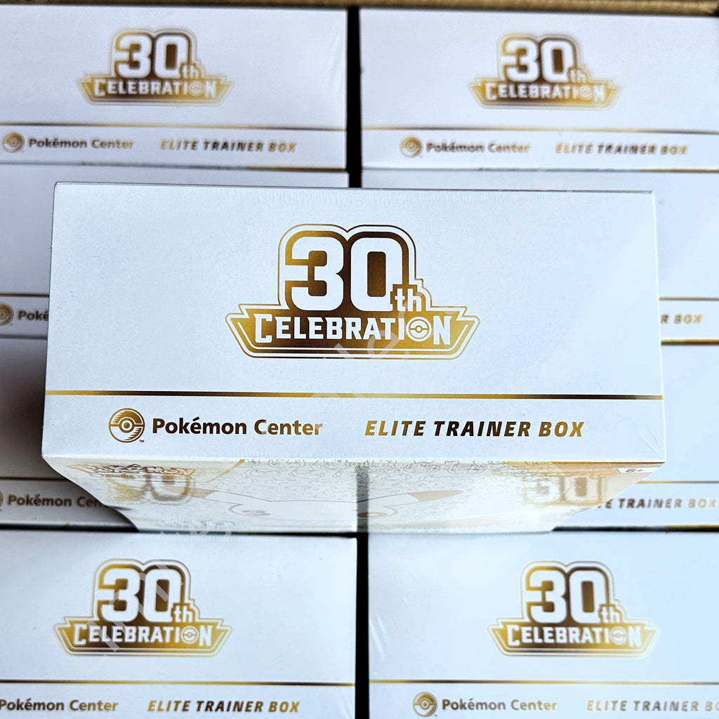 Pokemon TCG ME 30th Celebration Elite Trainer Box ETB Pokemon Center Exclusive Shipment Top