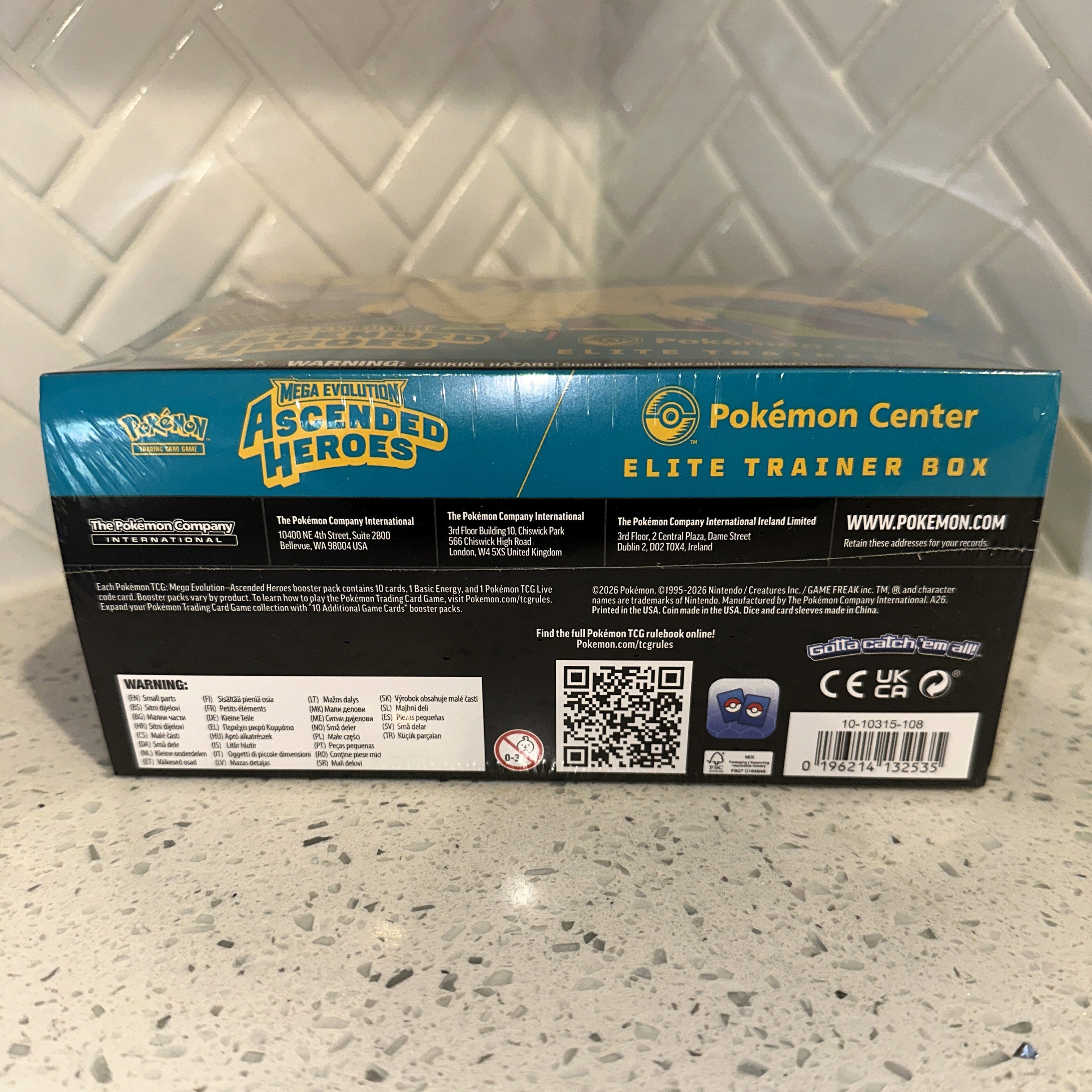 Pokémon TCG Mega Evolution-Ascended Heroes Pokémon Center Elite Trainer Box ETB 6 Bottom – Limited Collectibles
