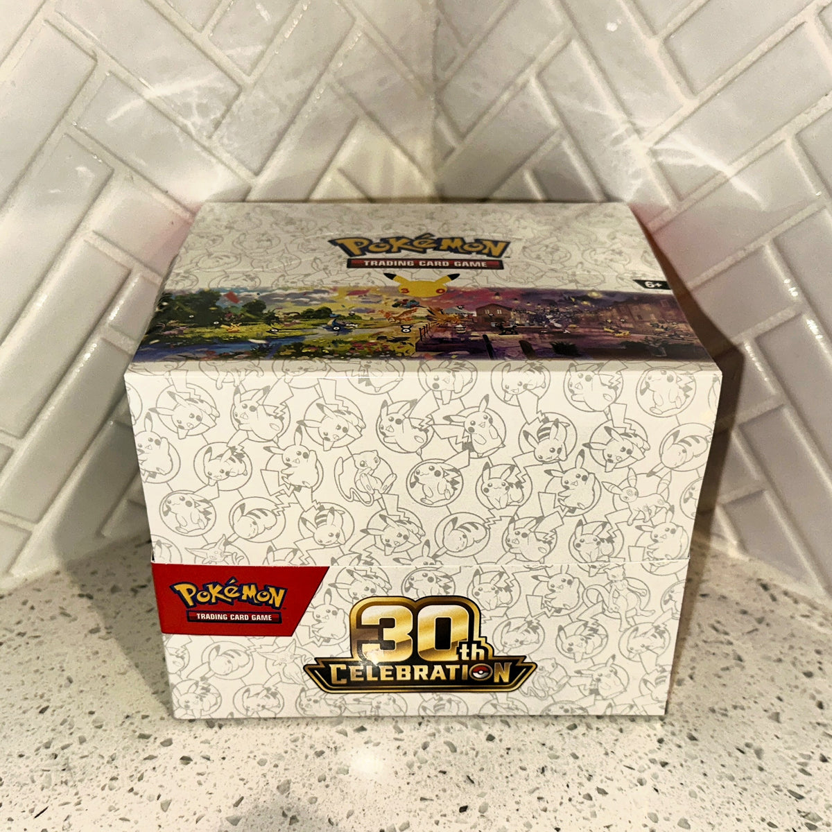 Pokemon TCG Mega Evolution 30th Celebration Mini Tin Collection Display Front – Limited Collectibles