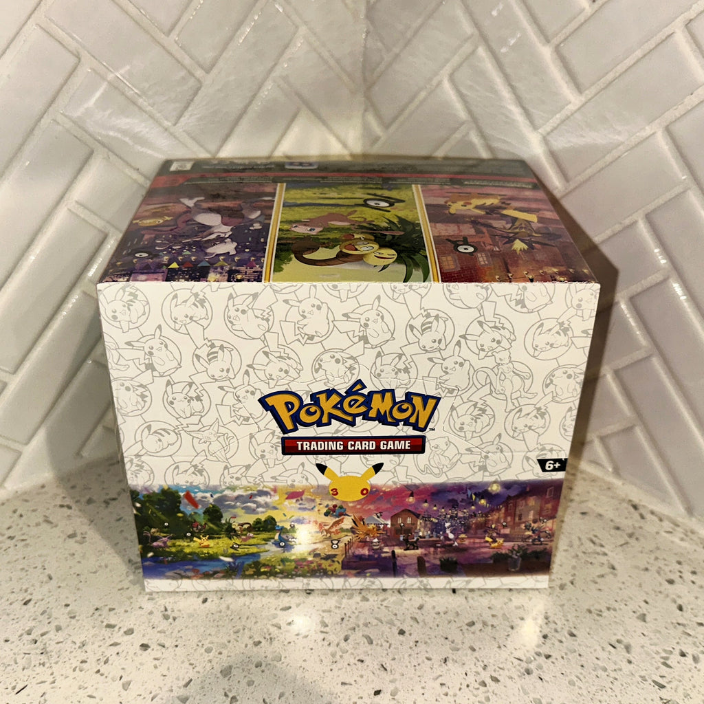 Pokemon TCG Mega Evolution 30th Celebration Mini Tin Collection Display Top