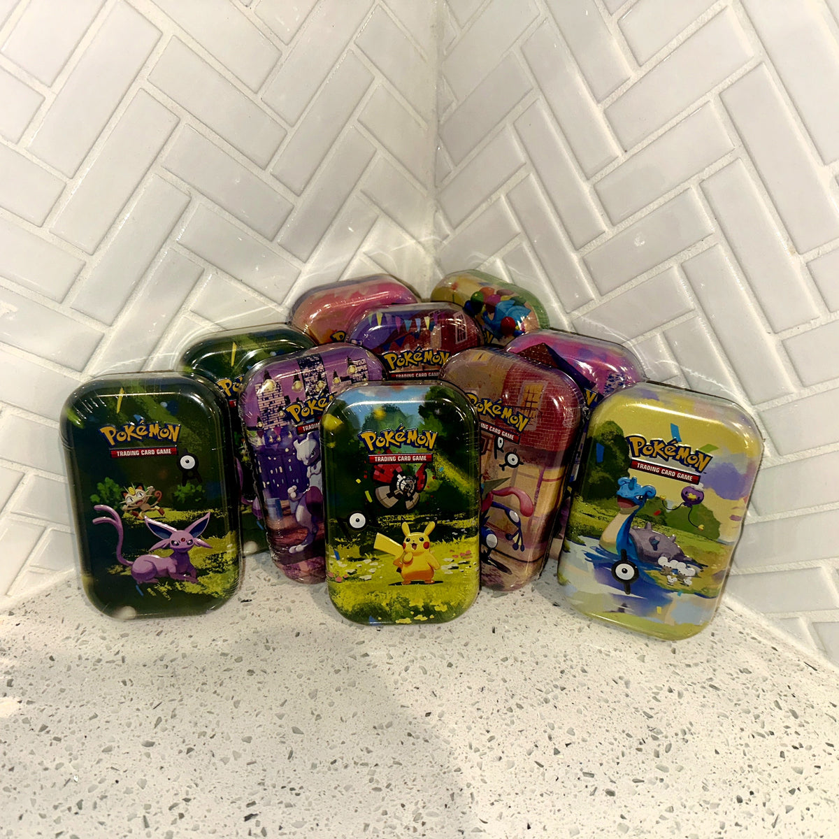Pokemon TCG Mega Evolution 30th Celebration Mini Tin Single Front – Limited Collectibles