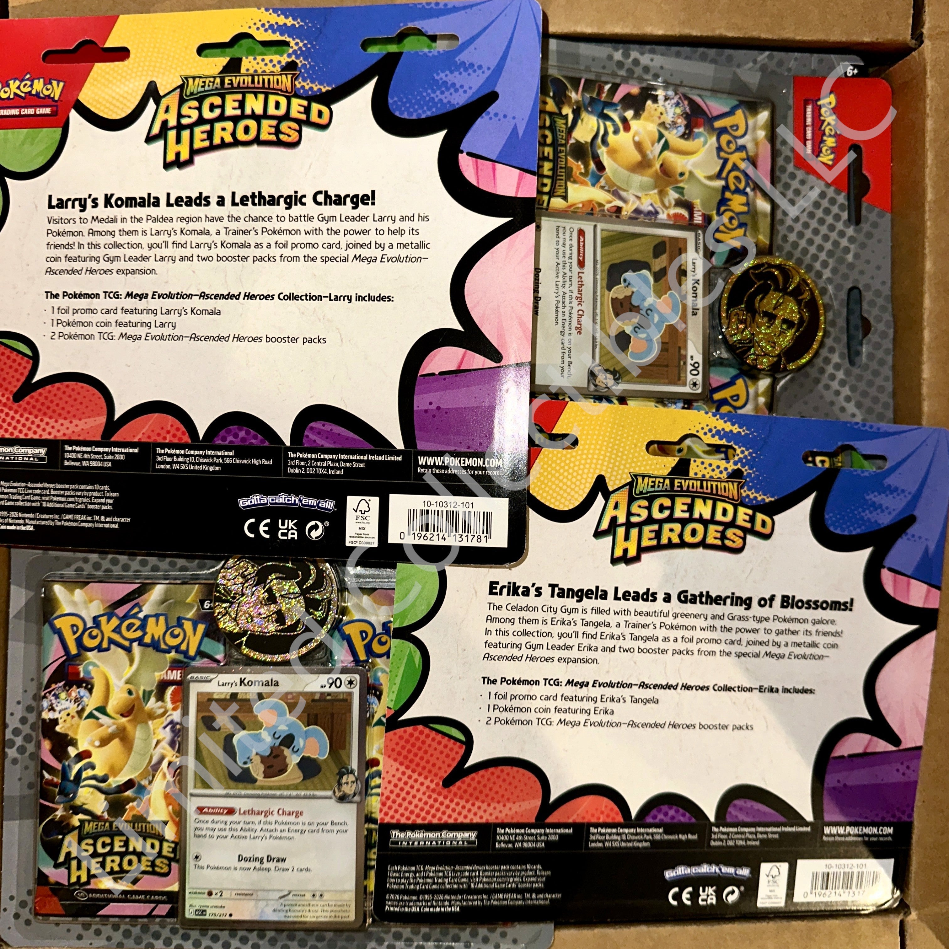 Pokémon TCG Mega Evolution Ascended Heroes 2 Pack Blister Rear – Limited Collectibles