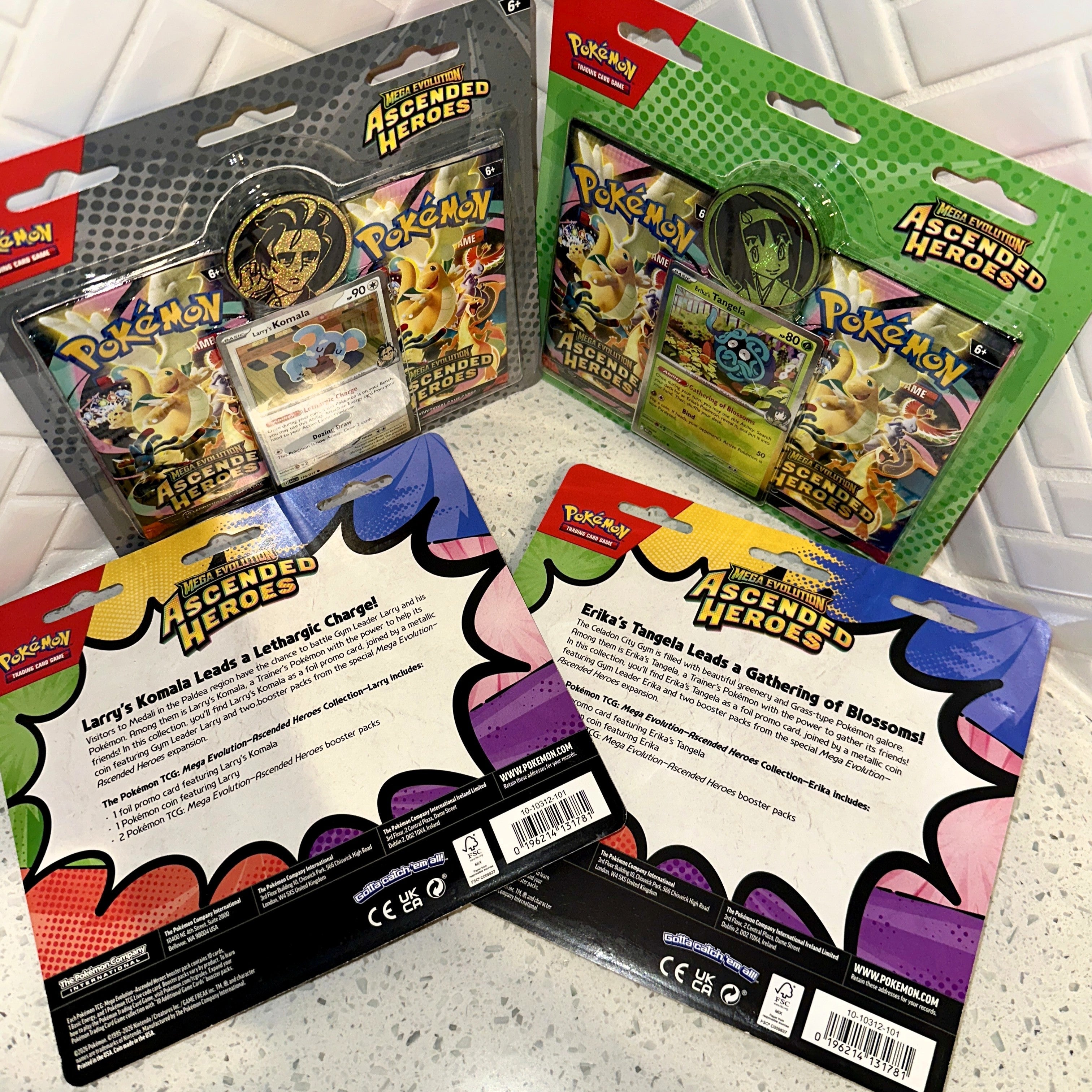 Pokémon TCG Mega Evolution Ascended Heroes 2 Pack Blister Lot of 4 Rear – Limited Collectibles