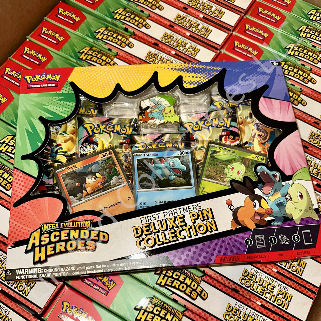 Pokémon TCG Mega Evolution Ascended Heroes First Partners Deluxe Pin Collection Shipment 1 Front