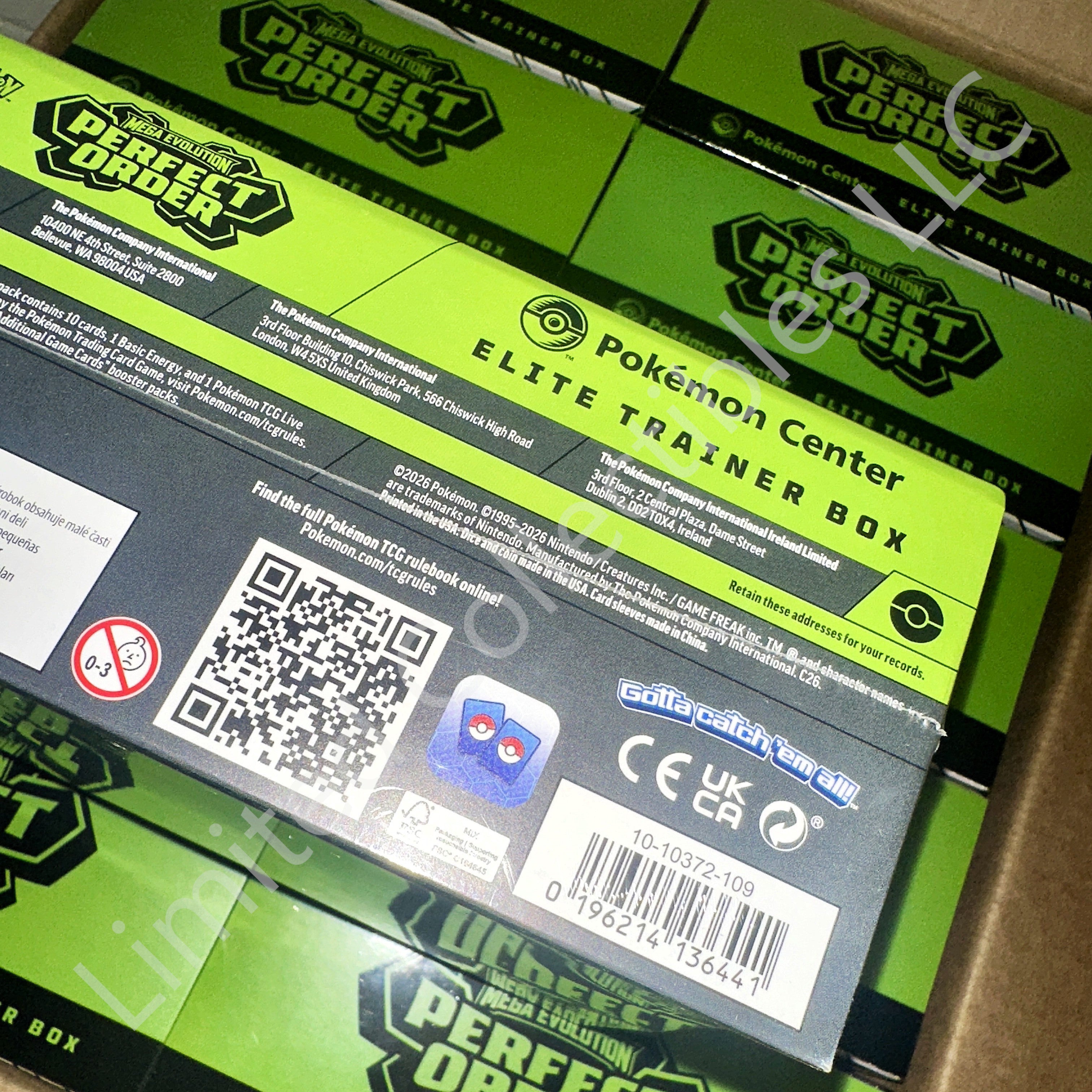 pokemon card barcodes Pokémon TCG: Mega Evolution ME03 Perfect Order ETB (Pokémon Center Exclusive)