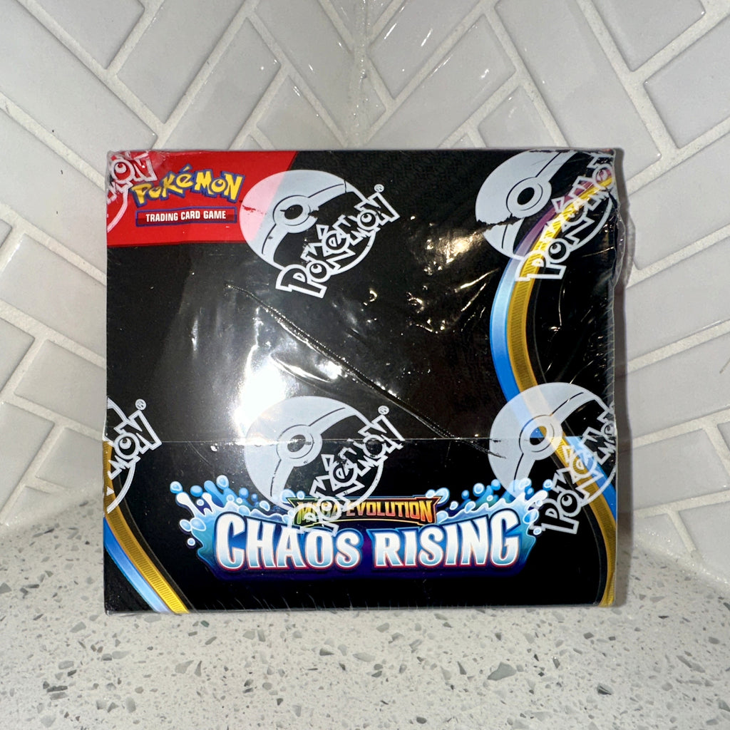 Pokemon TCG Mega Evolution ME04 Chaos Rising Booster Display Box Scratch n Dent Front