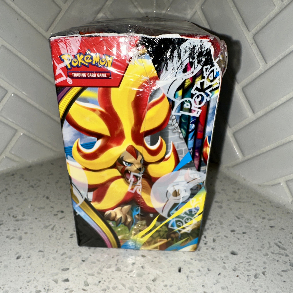 Pokemon TCG Mega Evolution ME04 Chaos Rising Booster Display Box Scratch n Dent Side