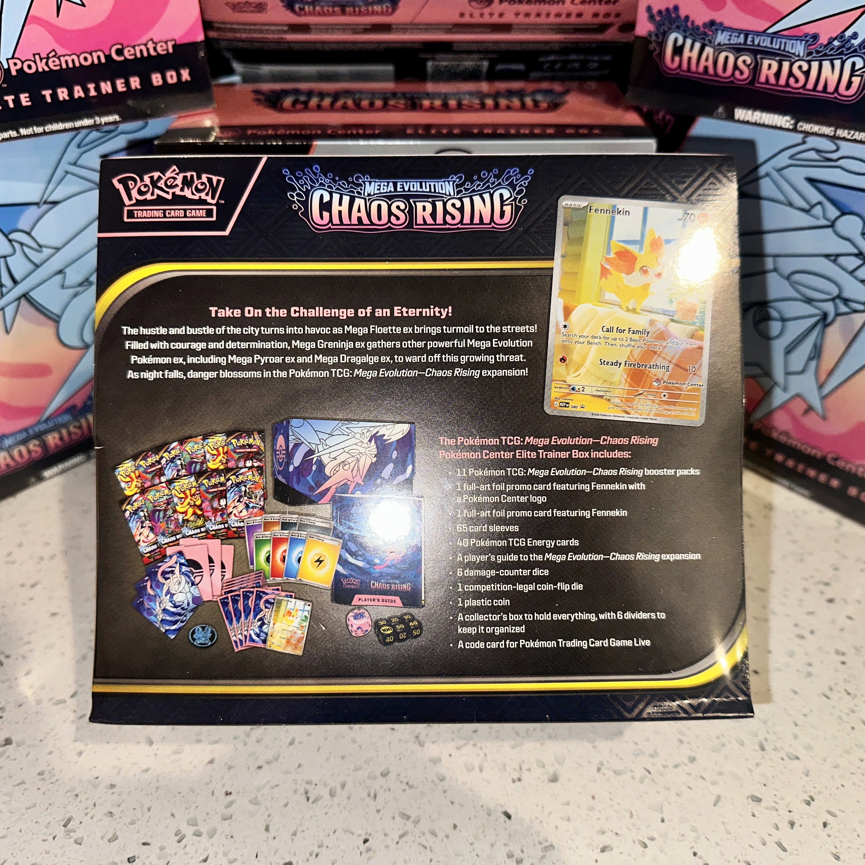 Pokemon TCG Mega Evolution ME04 Chaos Rising Pokemon Center ETB Scratch n Dent Rear – Limited Collectibles