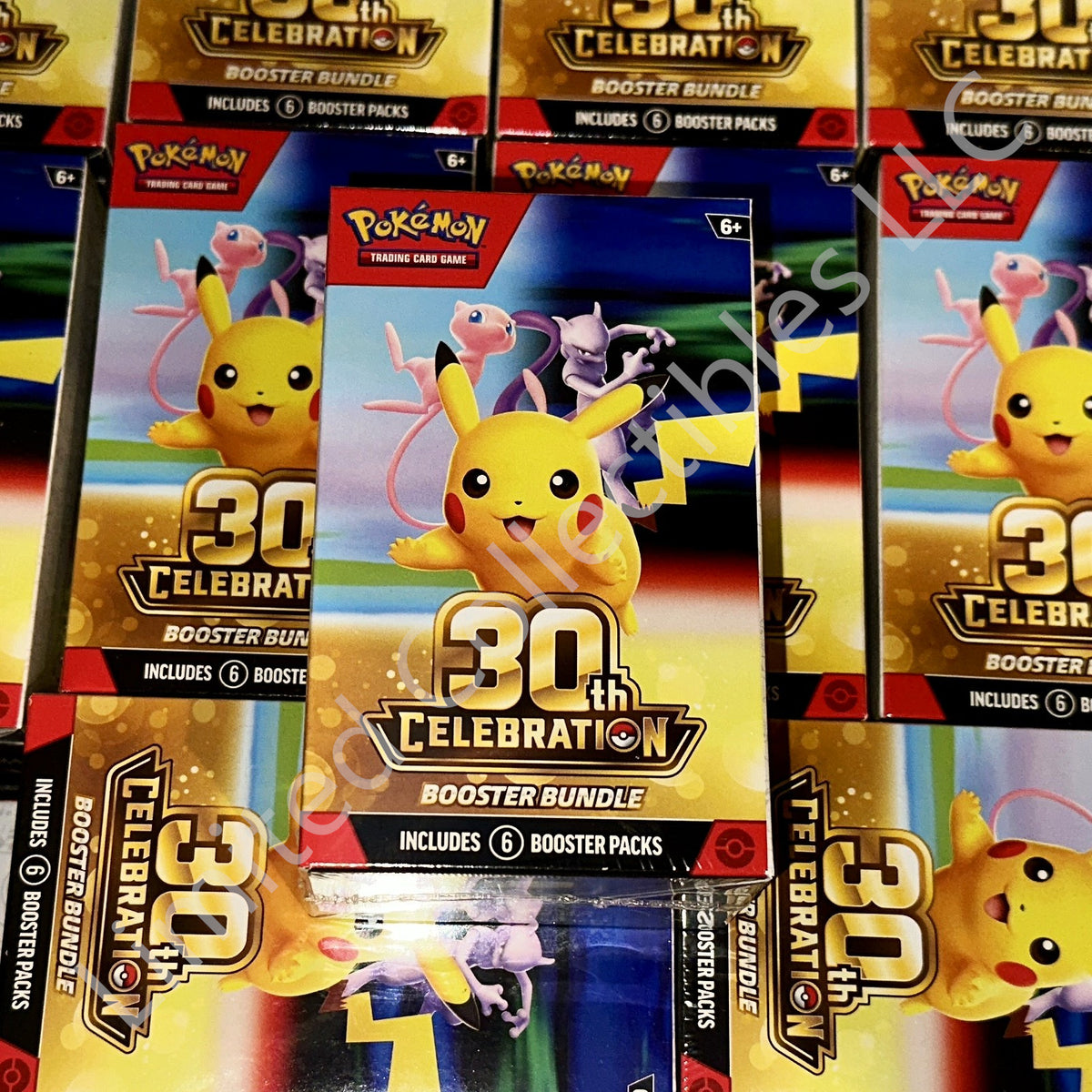 Pokemon TCG Mega Evolution ME 30th Celebration Booster Bundle Box Front – Limited Collectibles