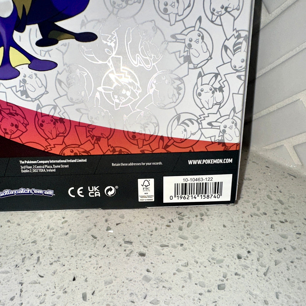 Pokémon TCG: Mega Evolution ME 30th Celebration Greninja ex Box UPC Barcode