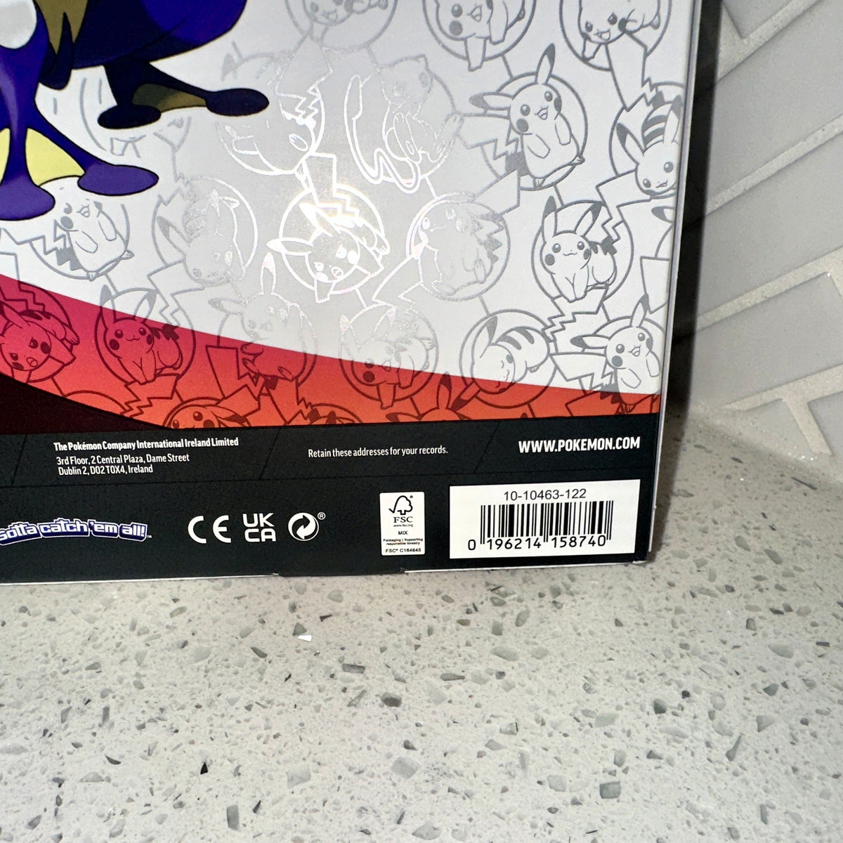 Pokémon TCG: Mega Evolution ME 30th Celebration Greninja ex Box UPC Barcode – Limited Collectibles