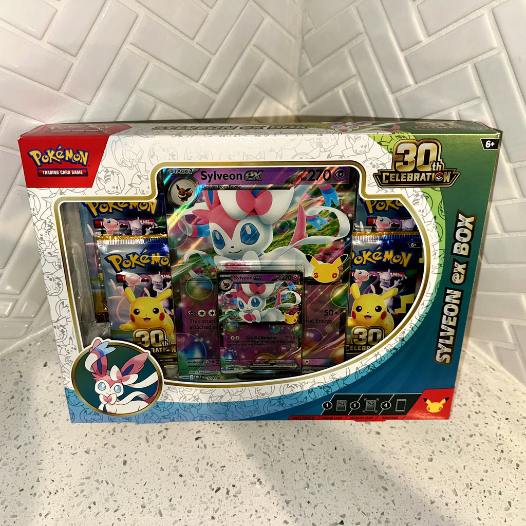 Pokémon TCG: Mega Evolution ME 30th Celebration Sylveon ex Box Front