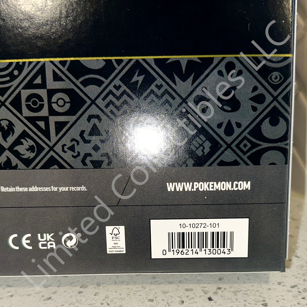 Pokemon TCG Paldean Fates Great Tusk ex Iron Treads ex Premium Collection Box Barcode