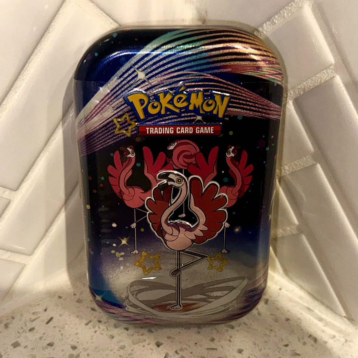 Pokemon TCG Scarlet & Violet Paldean Fates Mini Tin Single Flamigo – Limited Collectibles