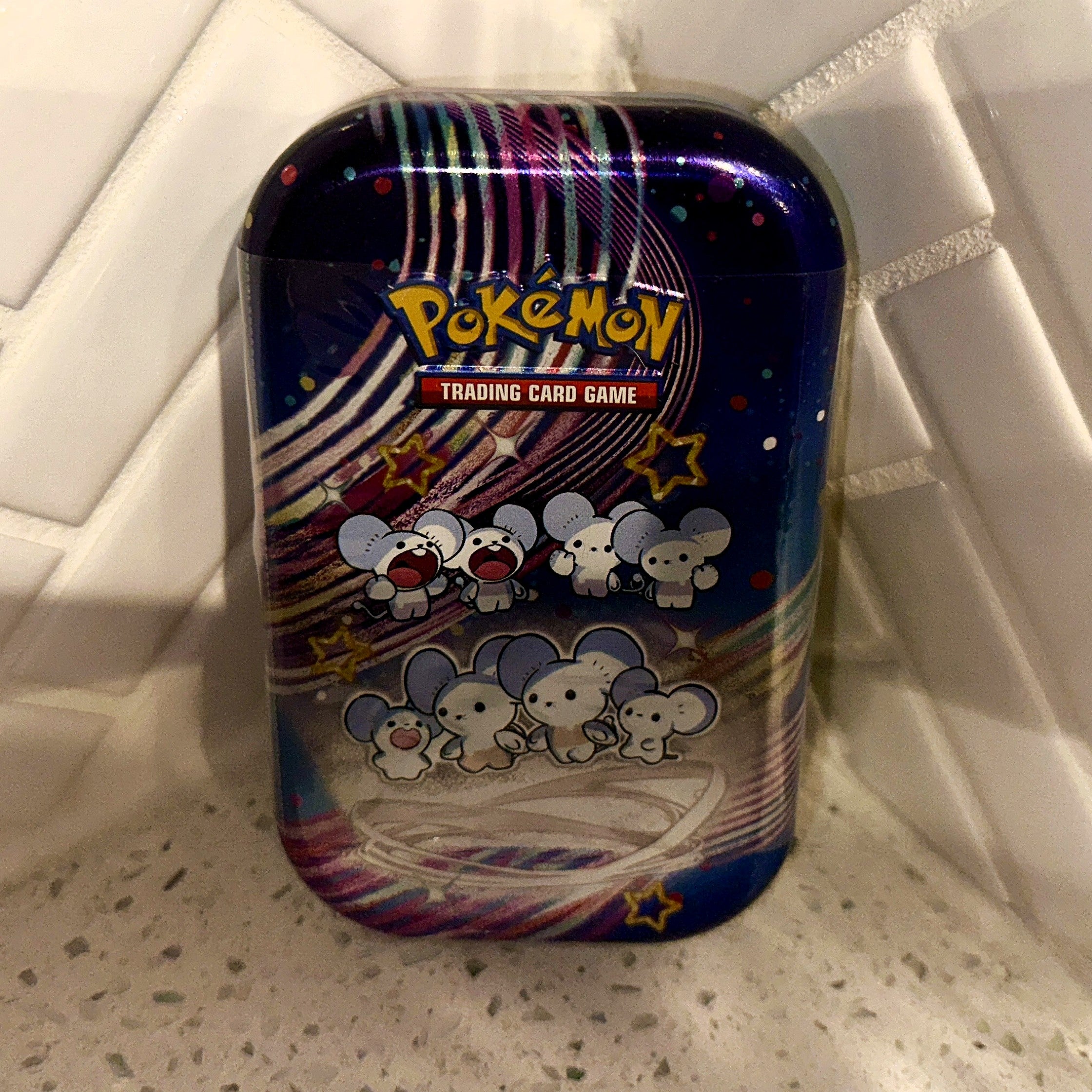 Pokemon TCG Scarlet & Violet Paldean Fates Mini Tin Single Maushold – Limited Collectibles