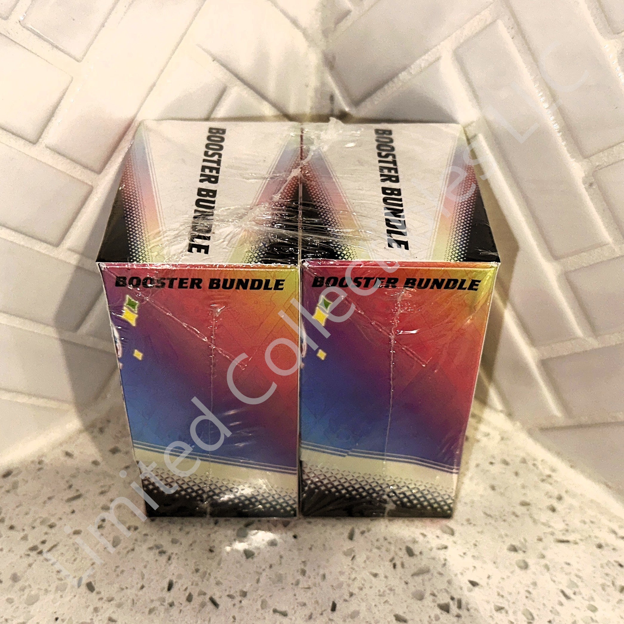 Pokemon TCG Scarlet & Violet Prismatic Evolutions Booster Bundle Box (2-Pack) Top Angle – Limited Collectibles