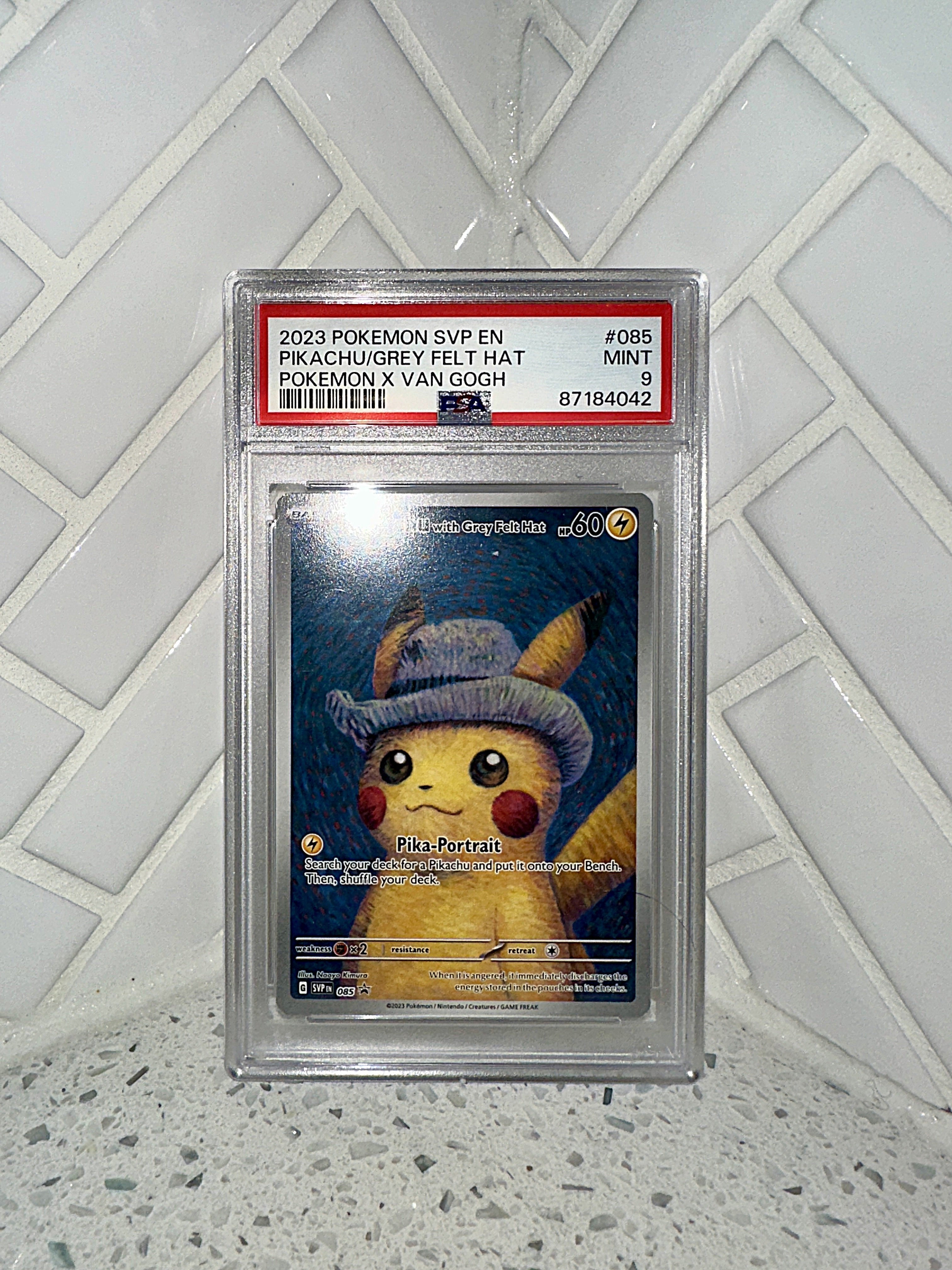 Pokémon TCG: Van Gogh Pikachu with Grey Felt Hat #085 Promo Card – Limited Collectibles