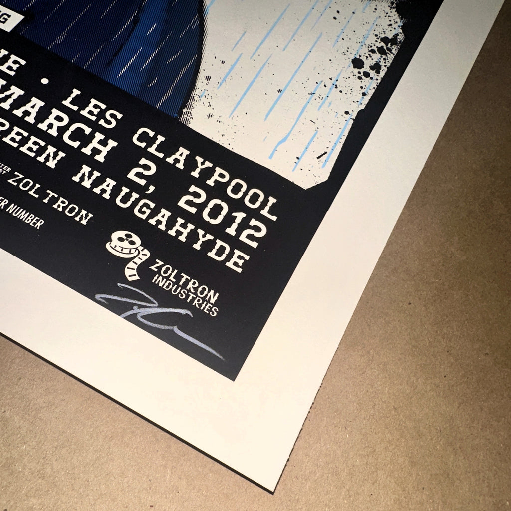 Primus 2012 Reno Night 1 Limited Edition Concert Poster Artist Print Corner 1 Signature