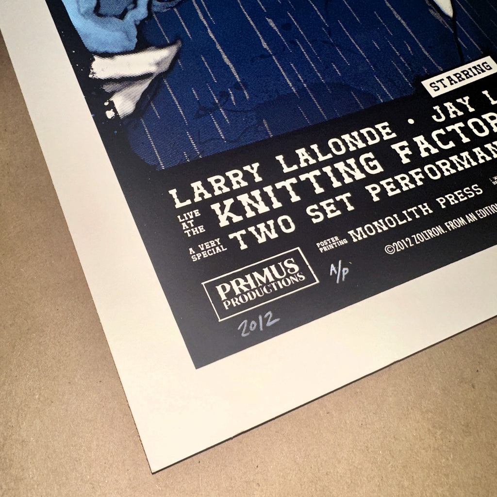 Primus 2012 Reno Night 1 Limited Edition Concert Poster Artist Print Corner 2 Numbering