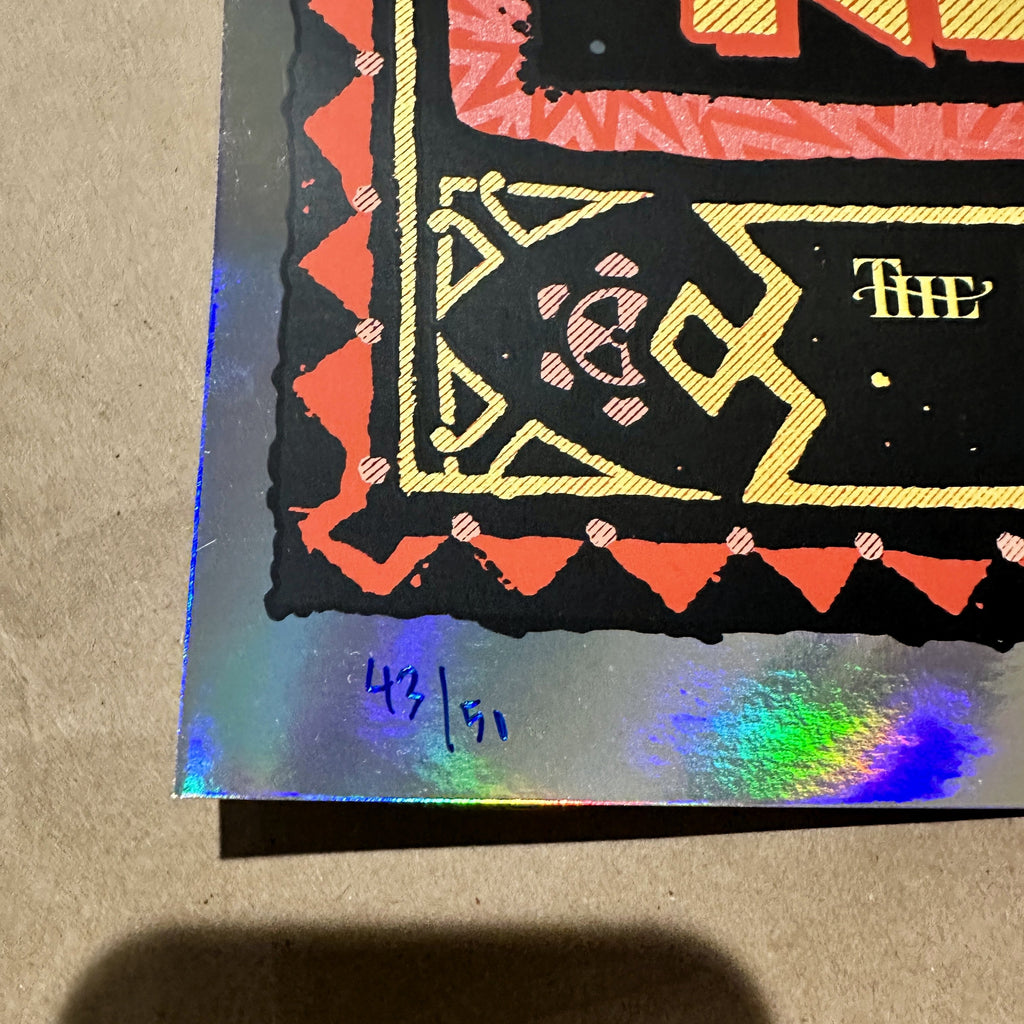 Primus Oakland 2024 New Years Eve Rainbow Foil Variant Concert Poster Zoltron Corner 1