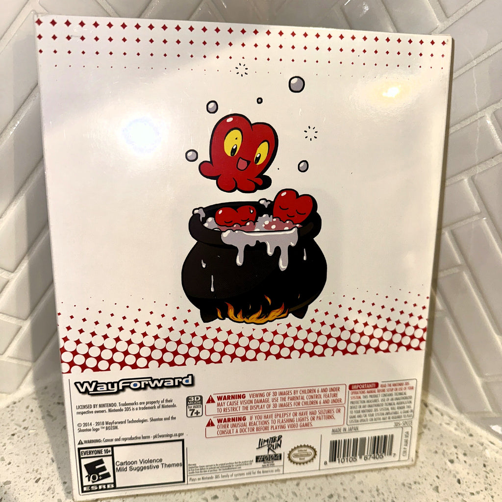 Shantae and the Pirates Curse Collectors Edition Nintendo 3DS Rear