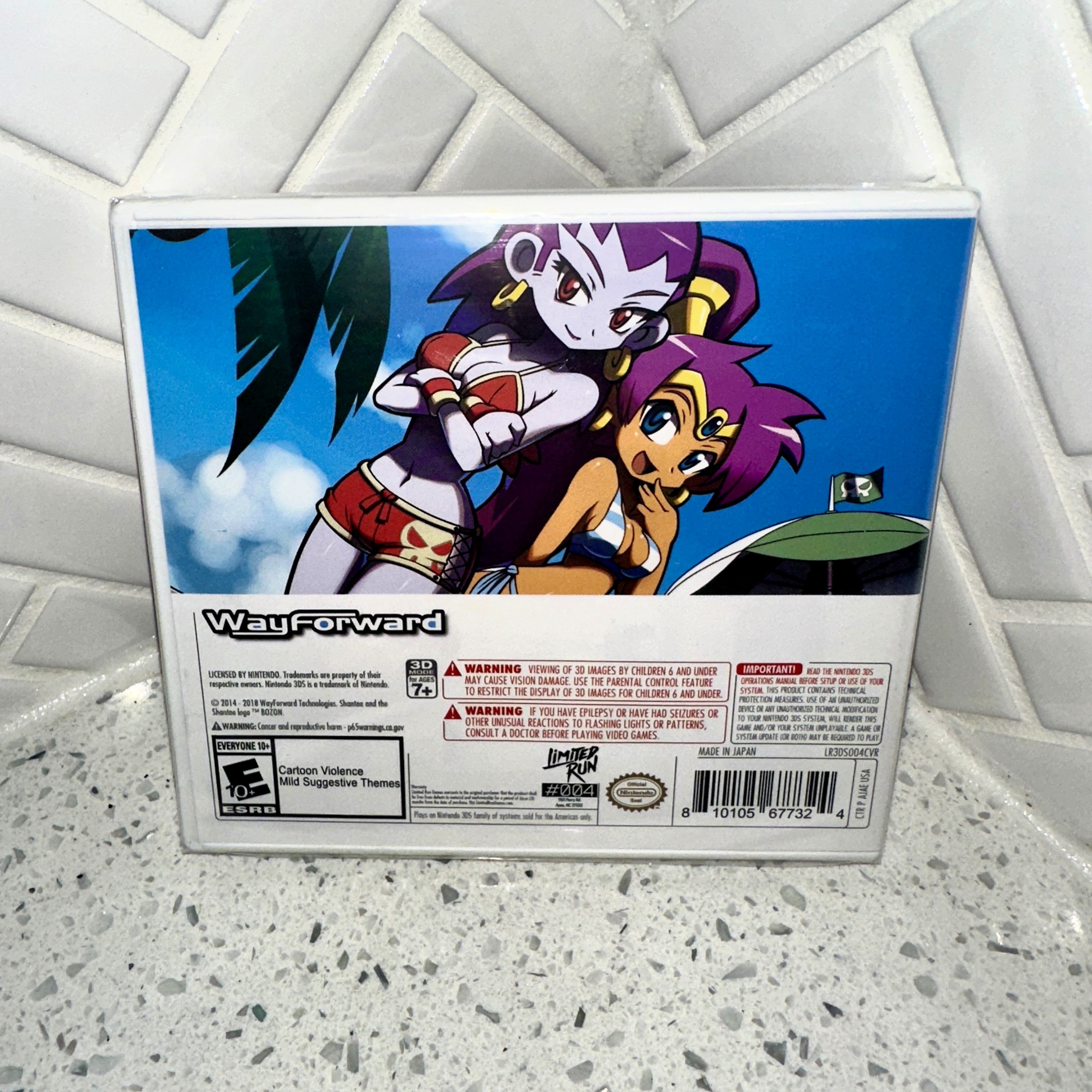 Shantae and the Pirates Curse Nintendo 3DS Rear – Limited Collectibles
