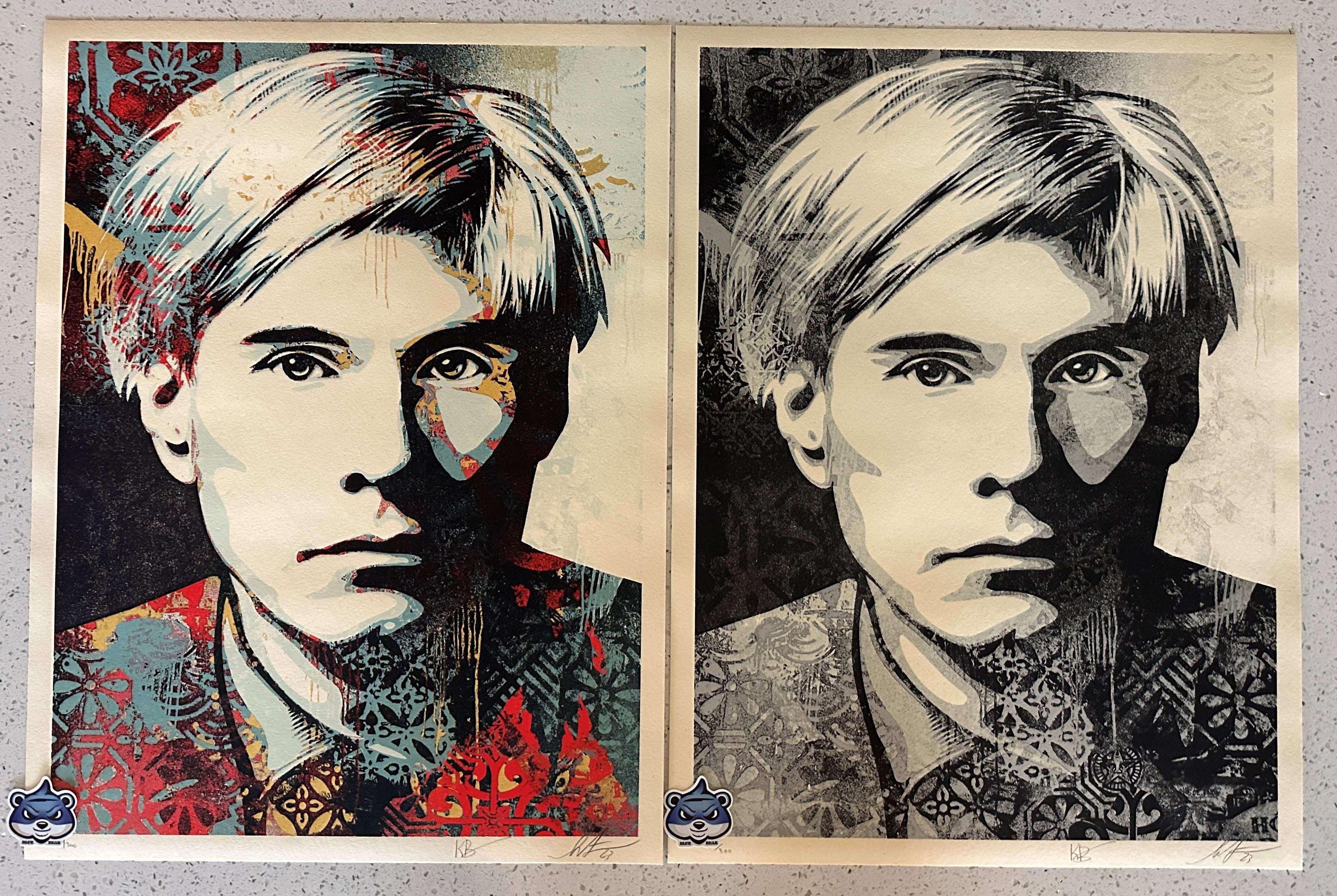 Shepard Fairey - Warhol Collage 2023 Signed & Numbered Screen Print Set – Limited Collectibles