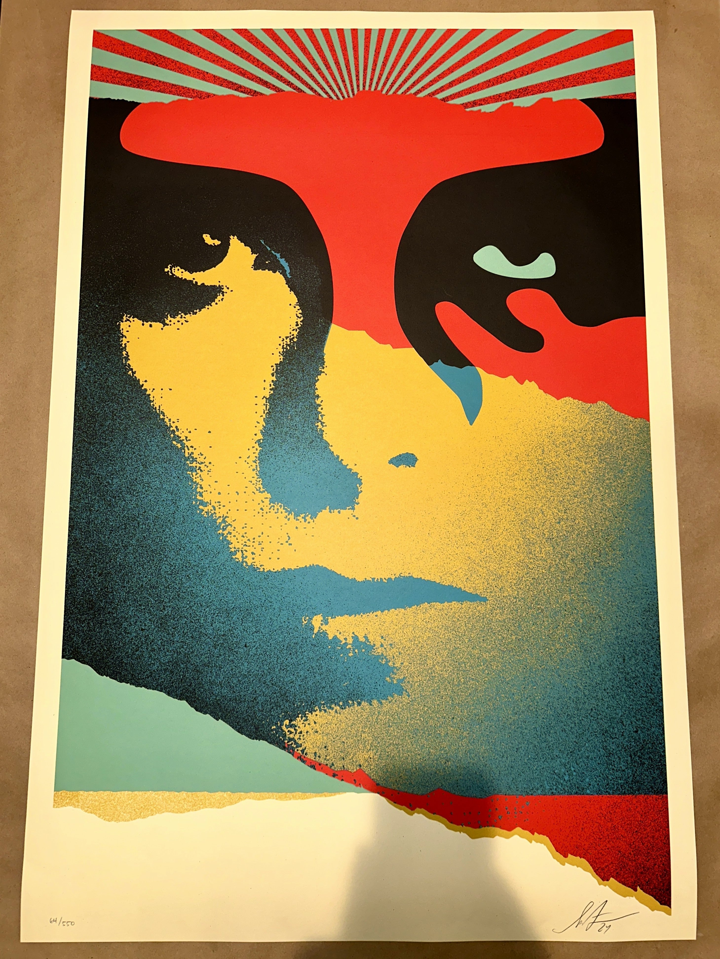 Shepard Fairey 2023 A Cracked Icon Signed & Numbered Screen Print - art_print – Limited Collectibles