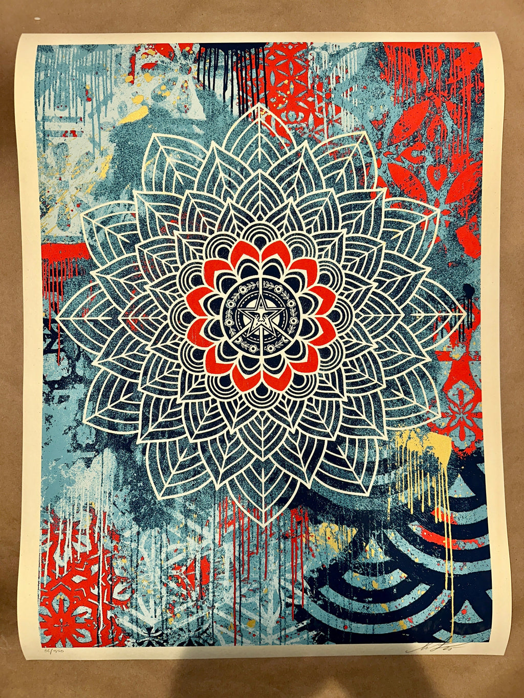 Shepard Fairey 2025 Chaos Mandala 2 Limited Edition Signed Numbered Screenprint Front