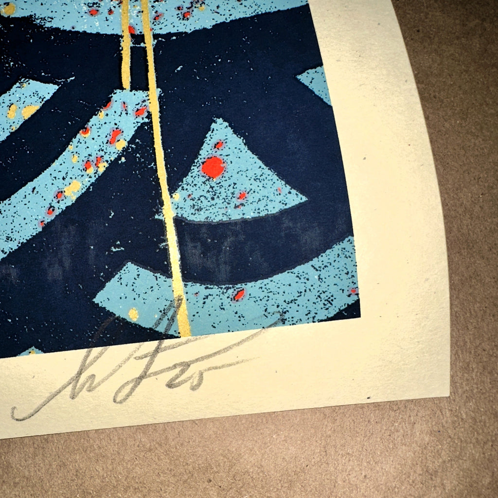 Shepard Fairey 2025 Chaos Mandala 2 Limited Edition Signed Numbered Screenprint Corner 2