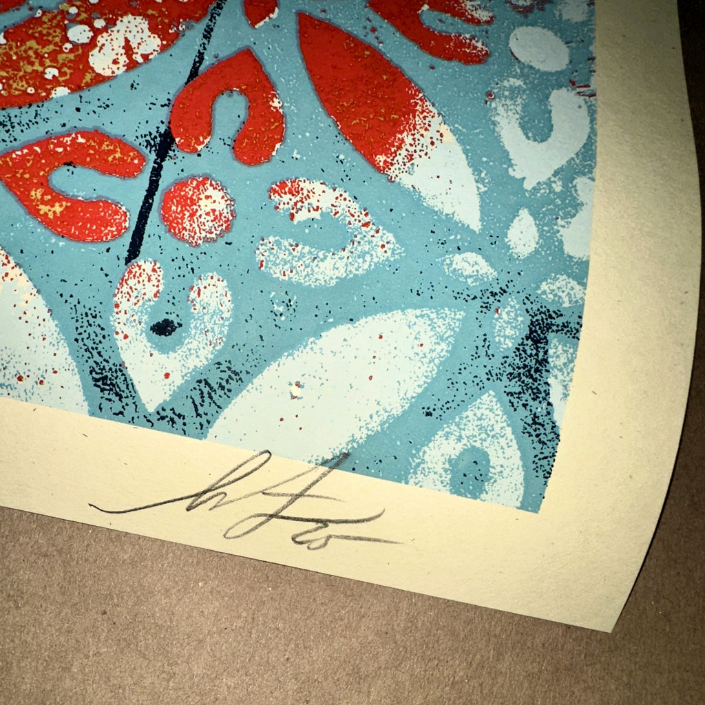 Shepard Fairey 2025 Chaos Mandala Limited Edition Signed & Numbered Screenprint Corner 2