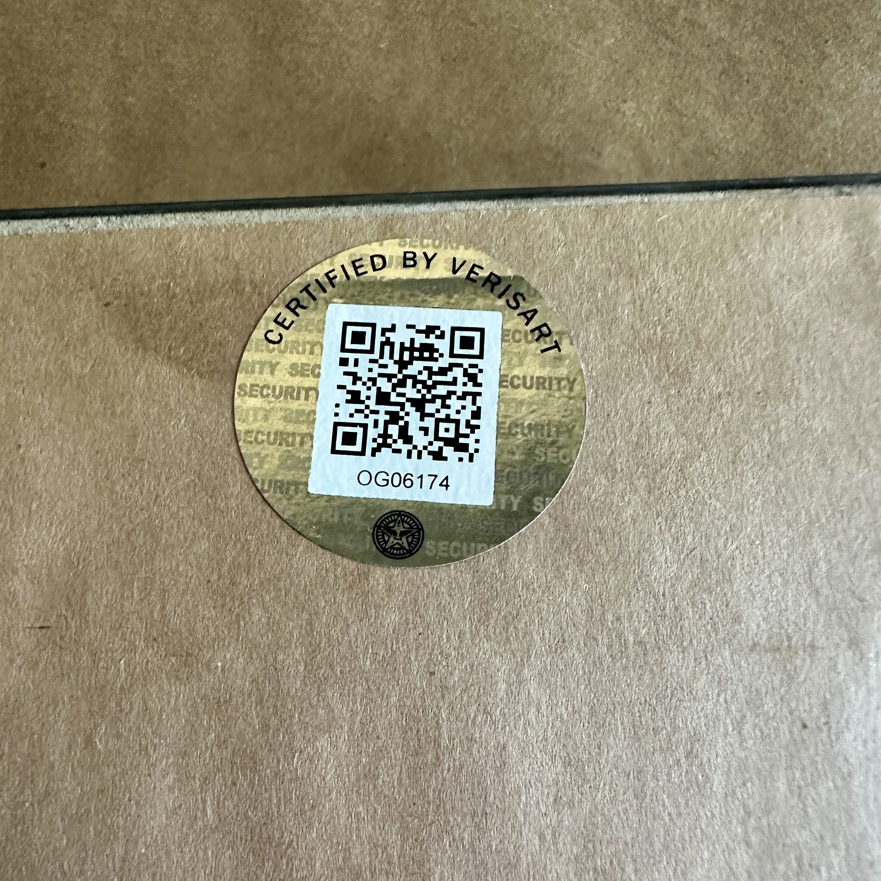 Shepard Fairey AR-15 Lily Unique 11 Signed Mixed Media Mono-Engraving on Paper Back COA Verisart – Limited Collectibles